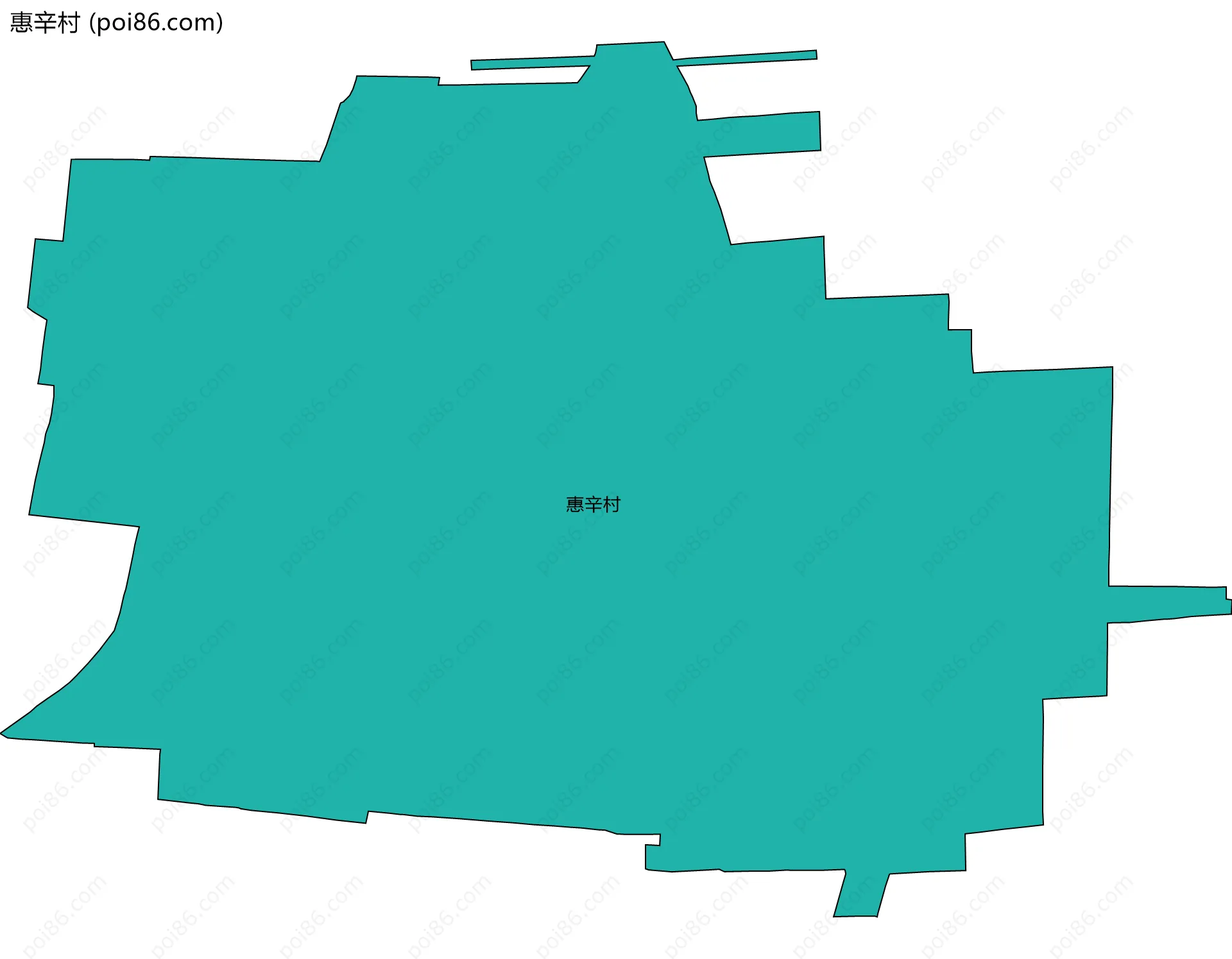 惠辛村边界地图
