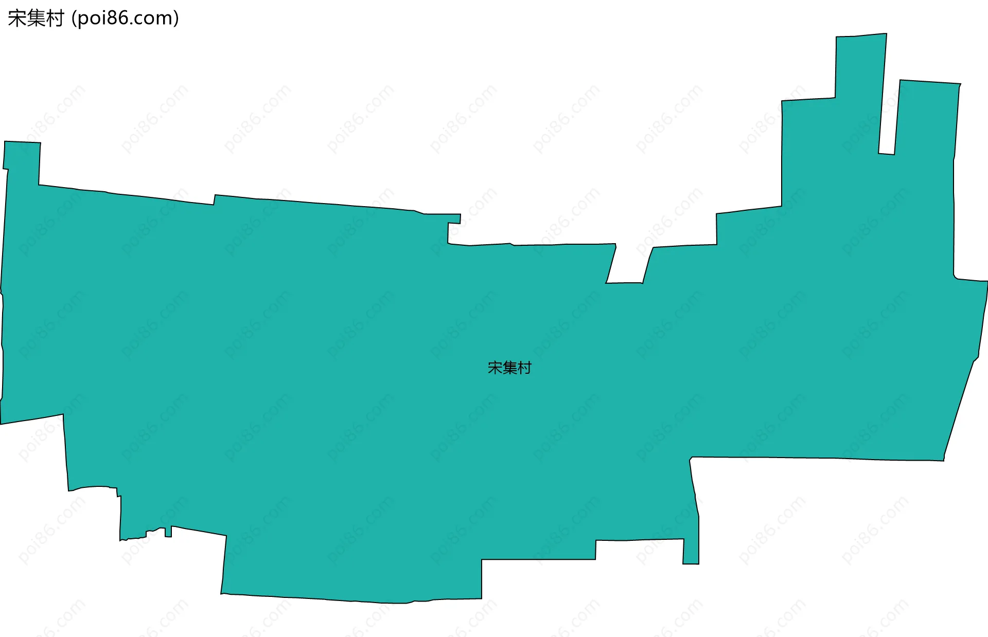 宋集村边界地图