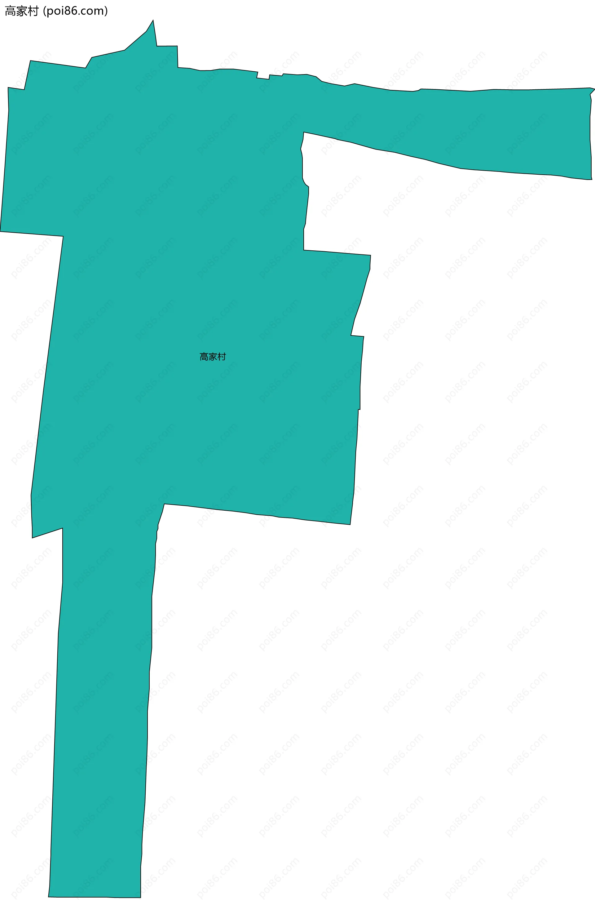 高家村边界地图