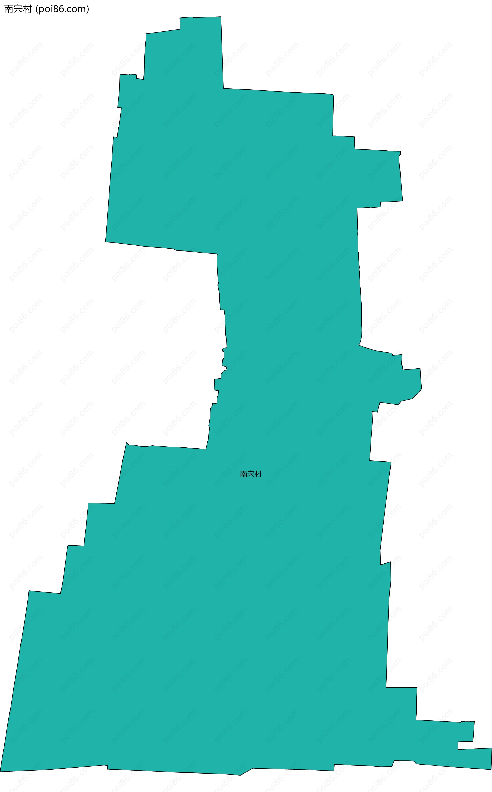 南宋村边界地图