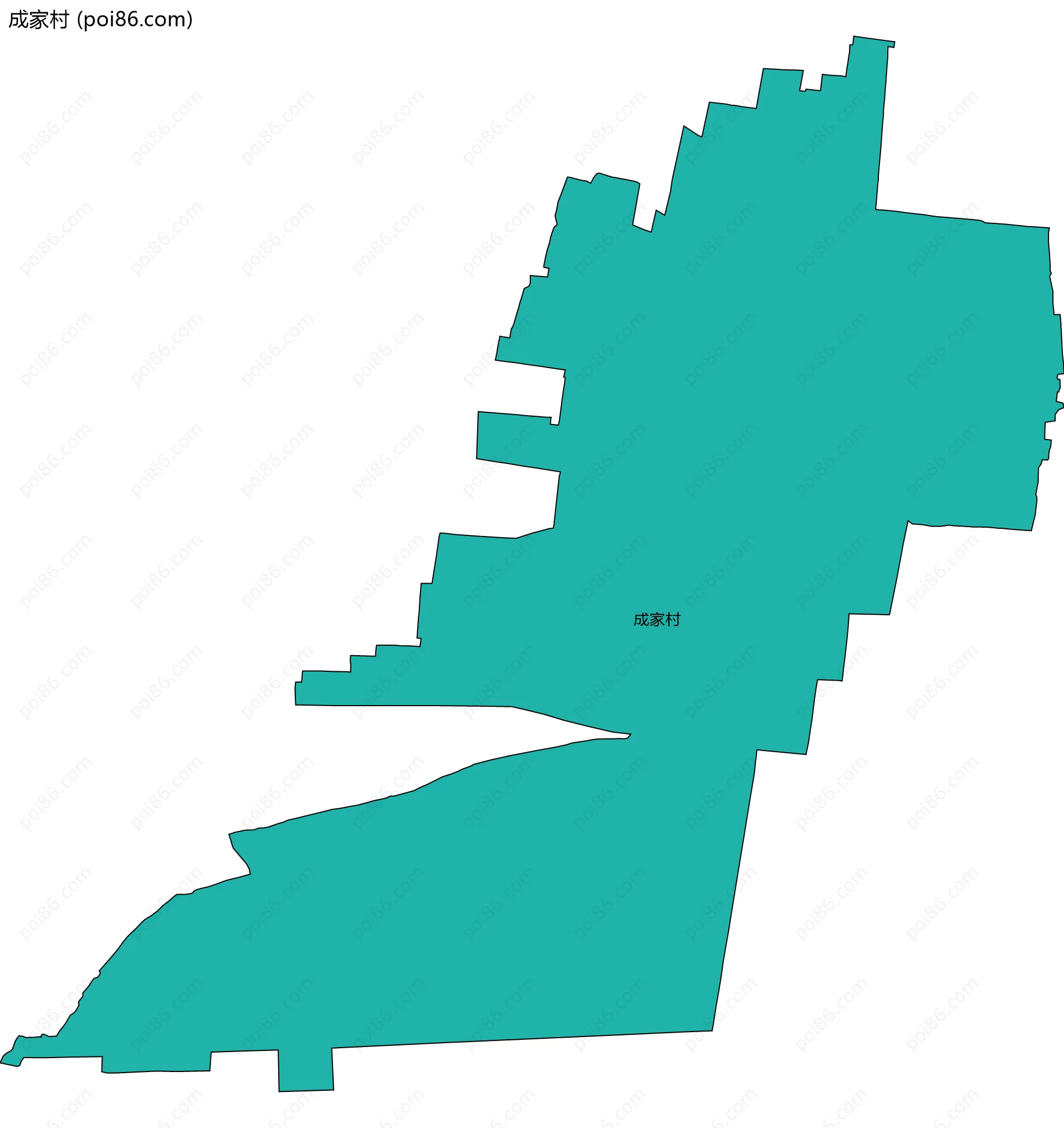成家村边界地图