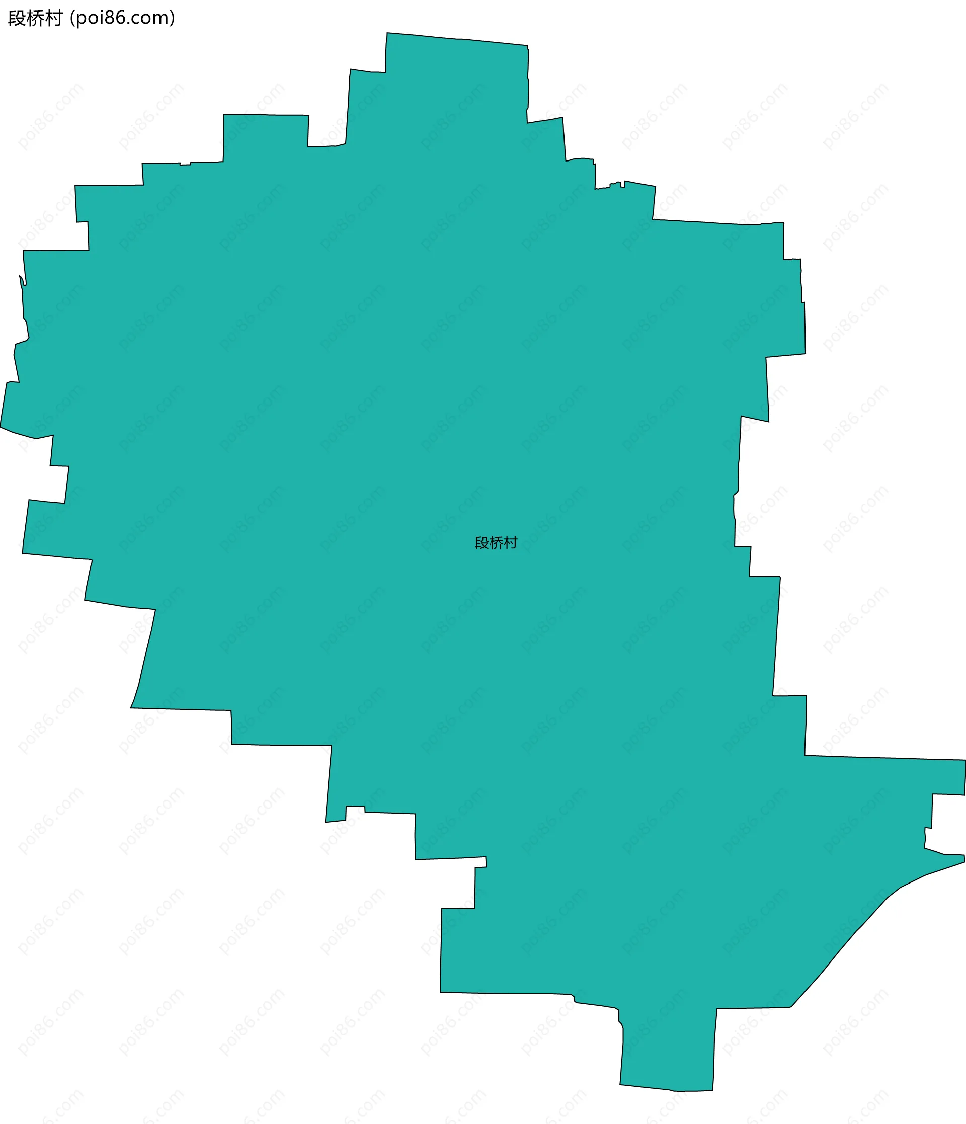 段桥村边界地图