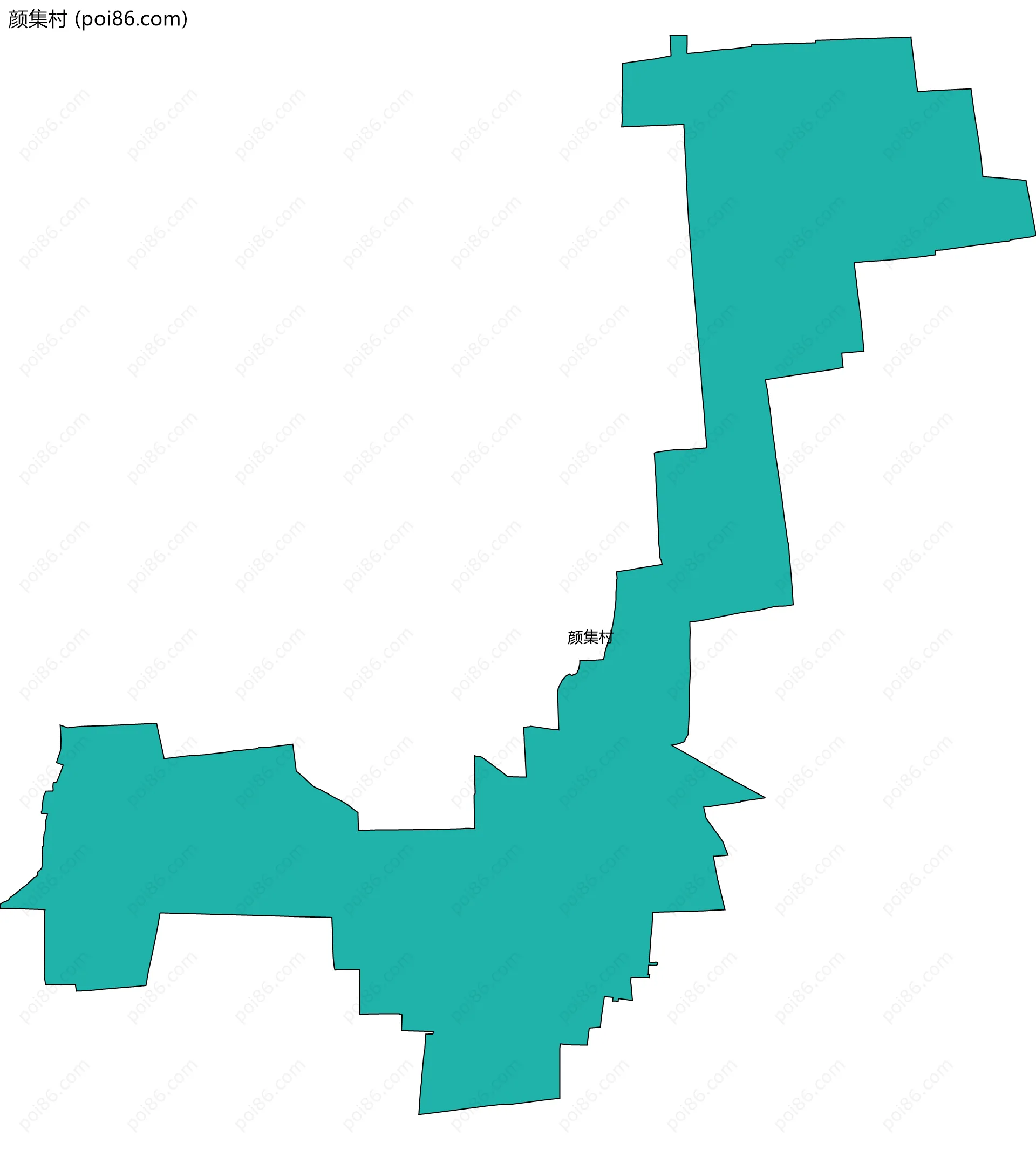 颜集村边界地图