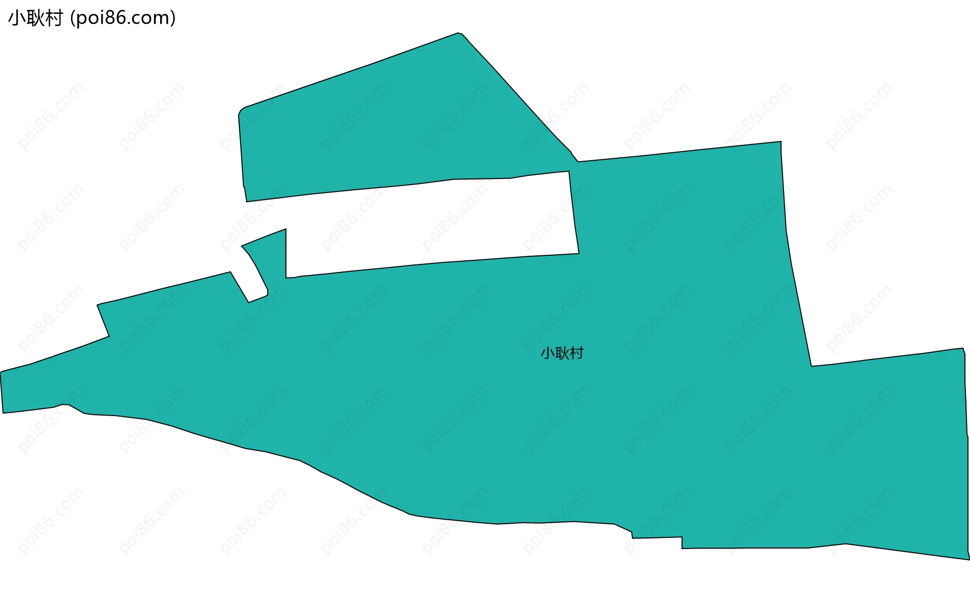 小耿村边界地图