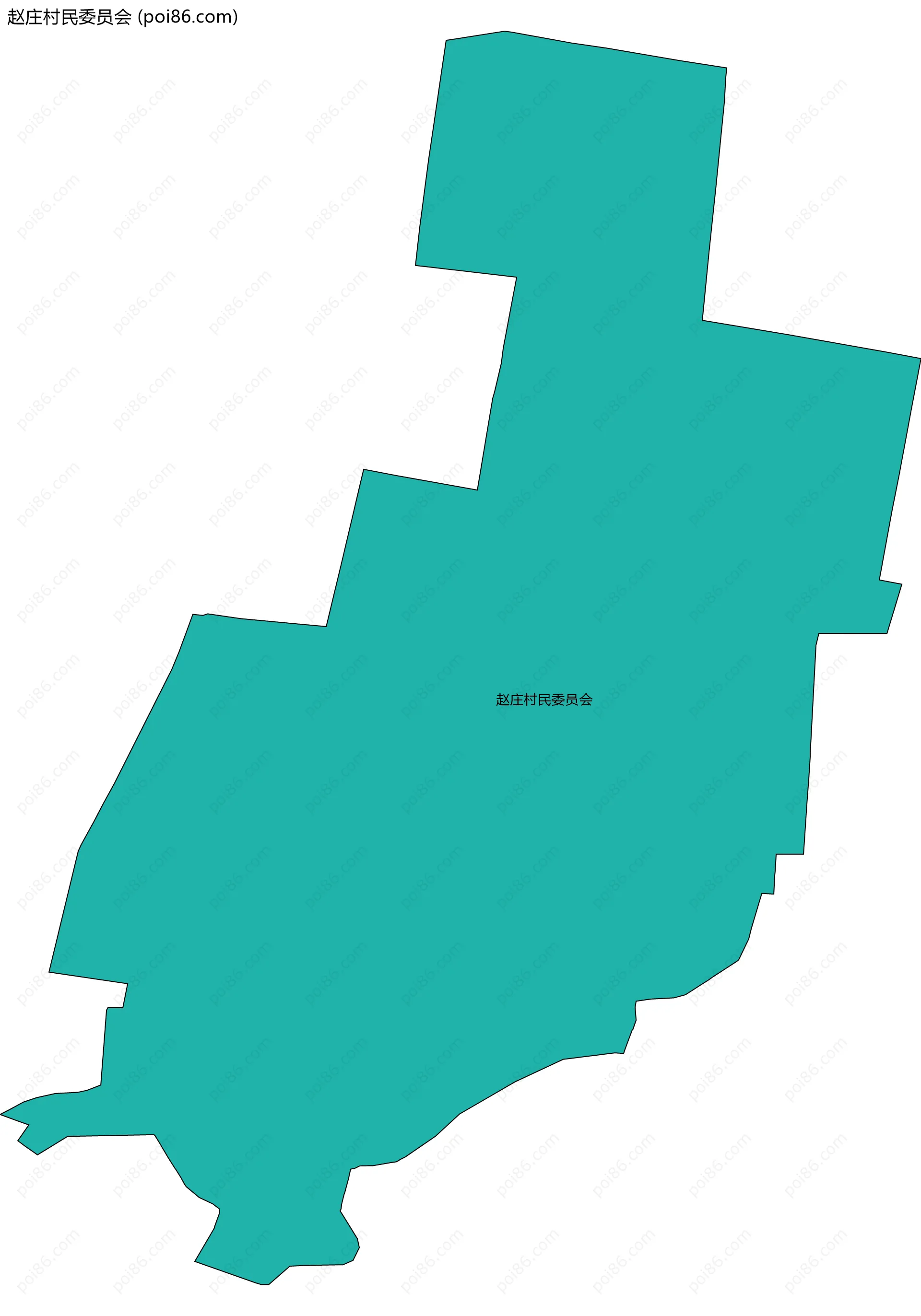 赵庄村民委员会边界地图