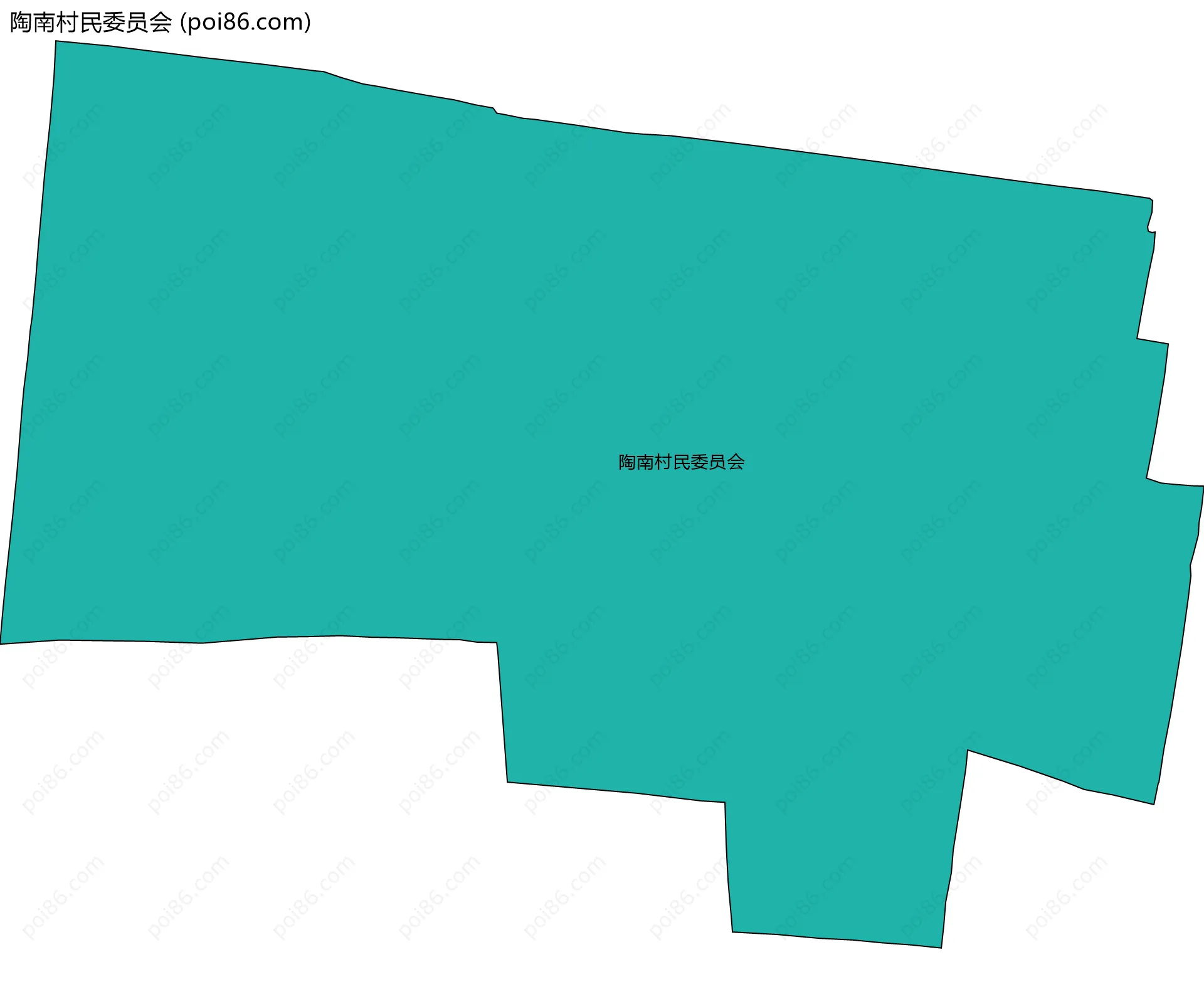 陶南村民委员会边界地图