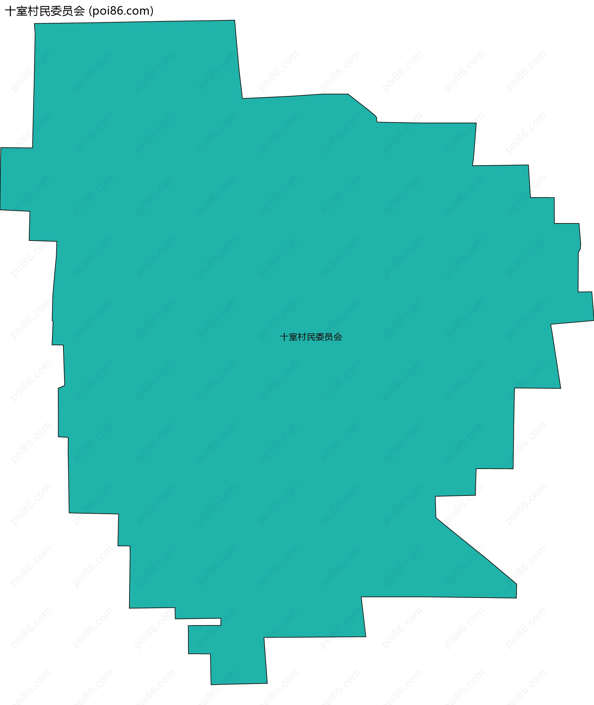 十室村民委员会边界地图