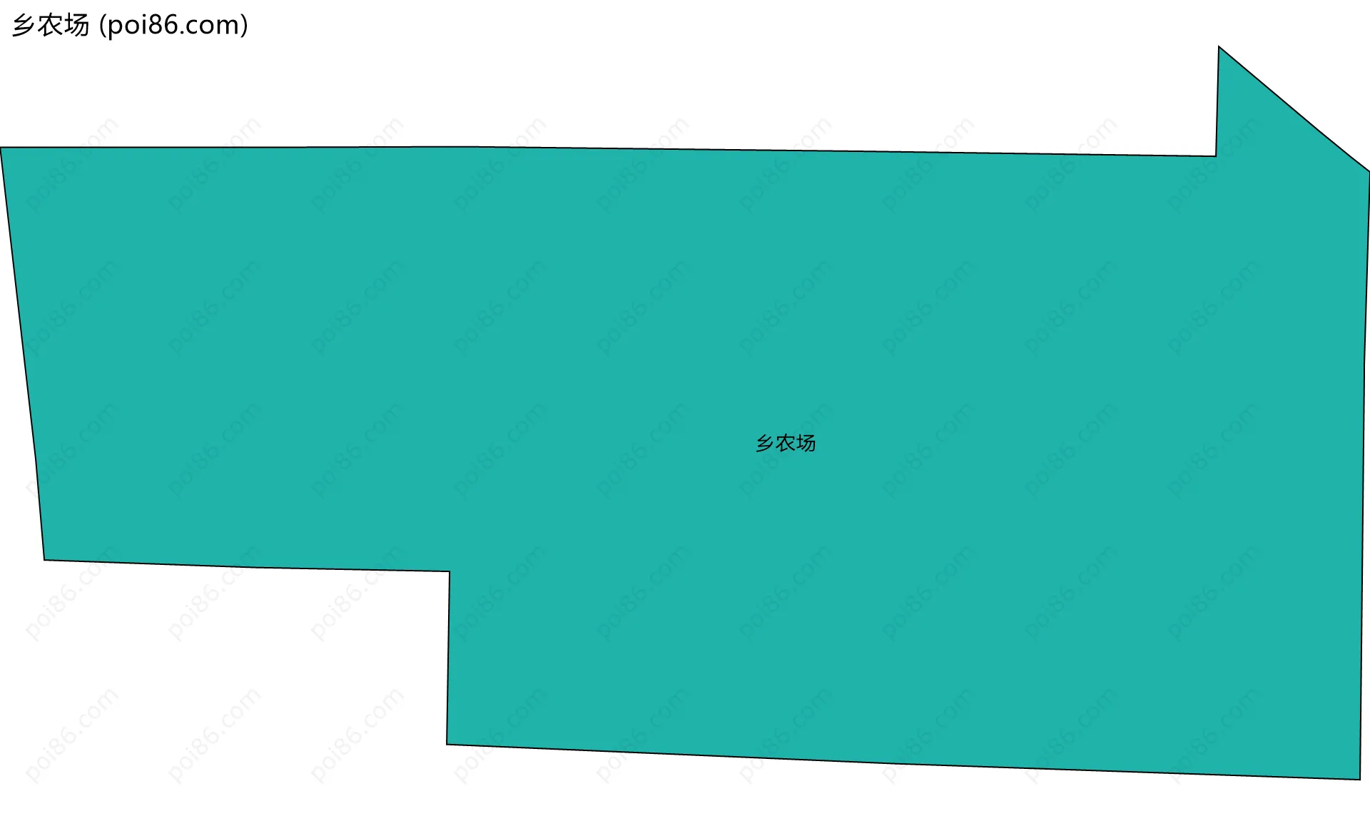 乡农场边界地图