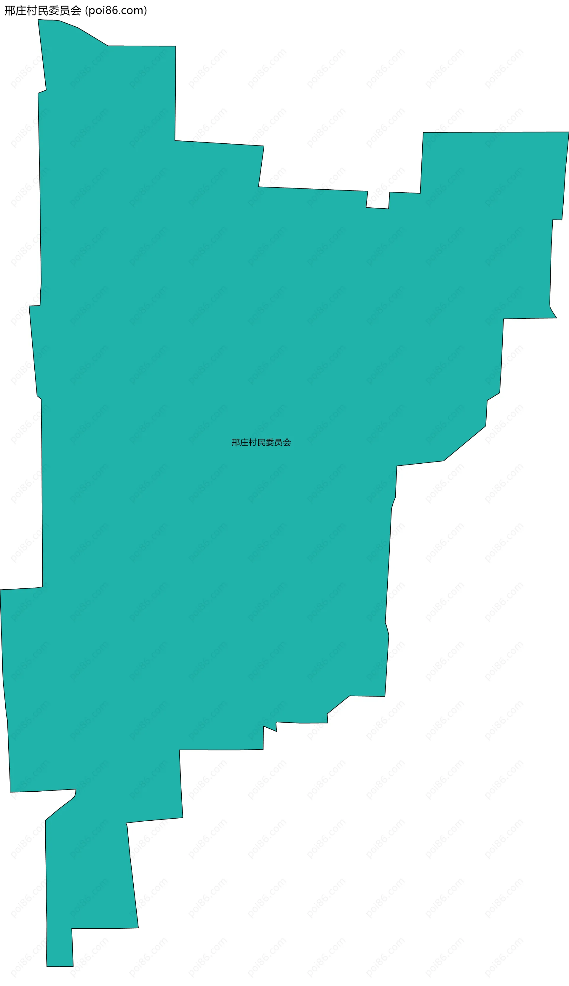 邢庄村民委员会边界地图