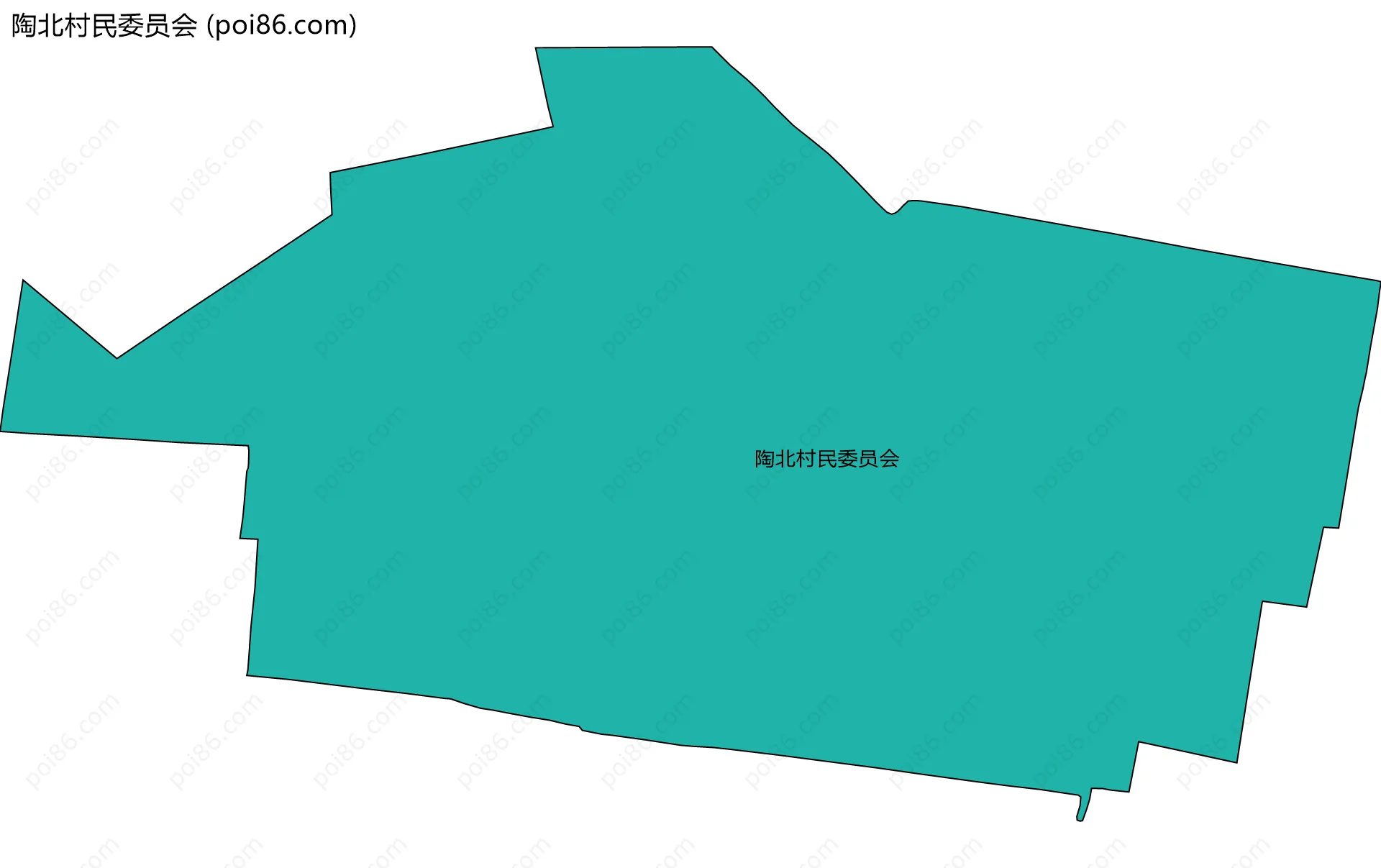 陶北村民委员会边界地图