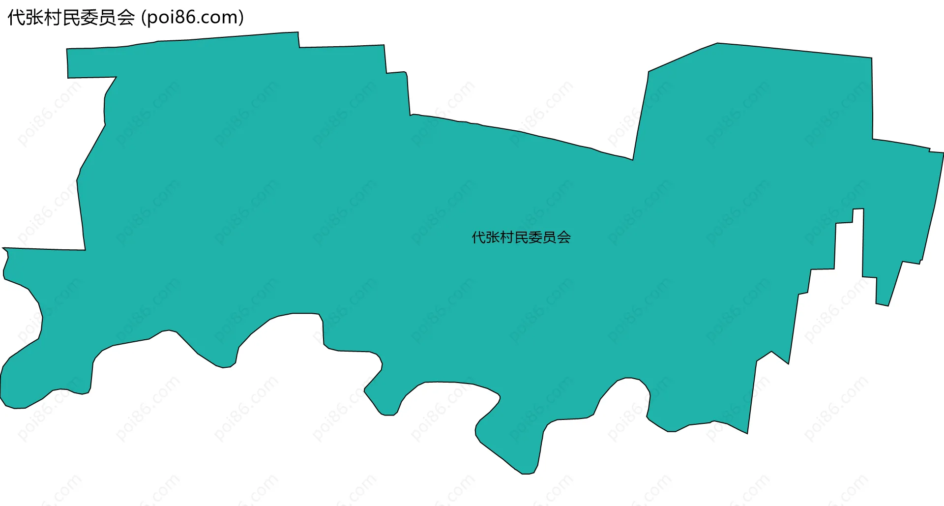 代张村民委员会边界地图