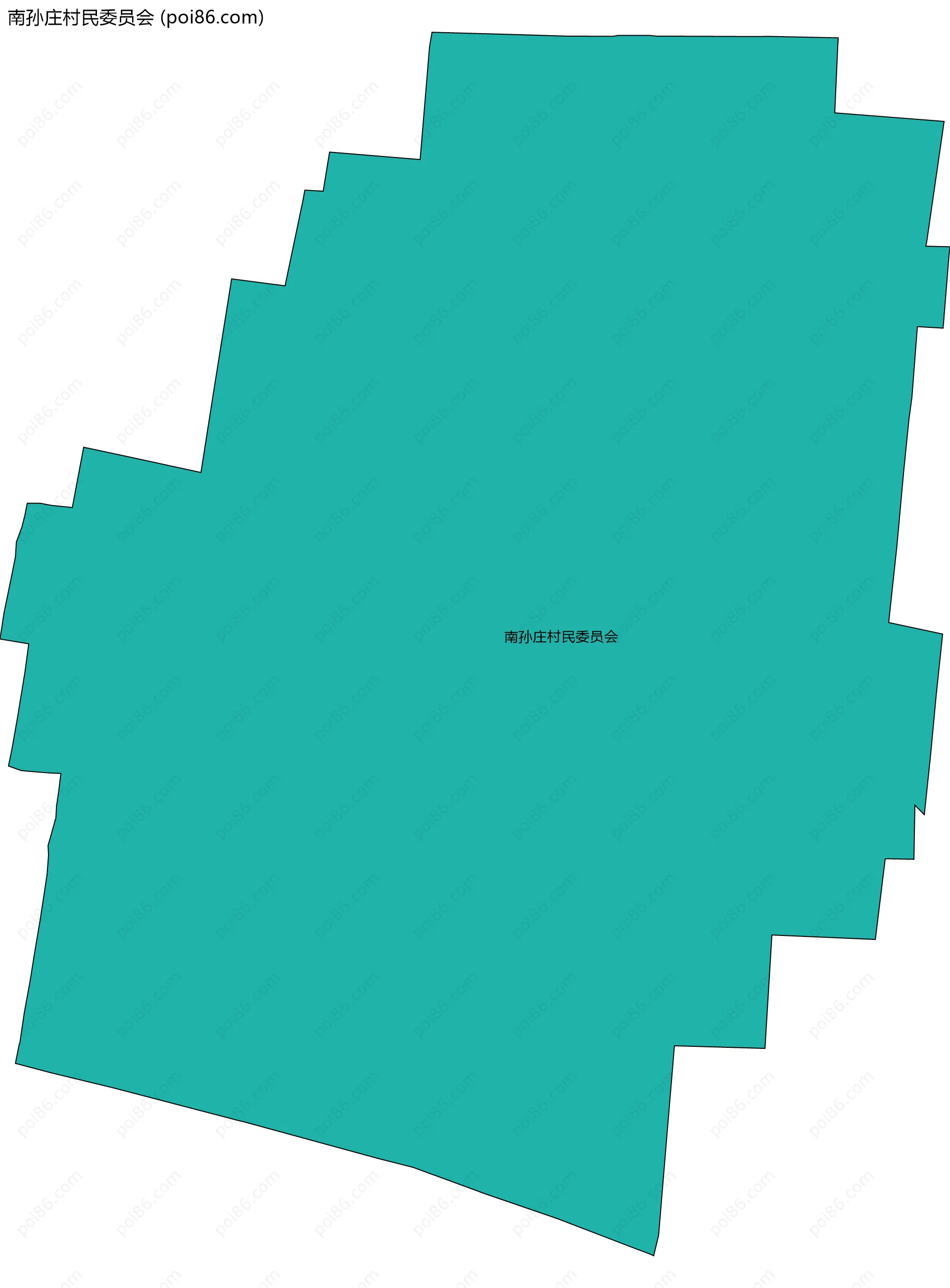 南孙庄村民委员会边界地图