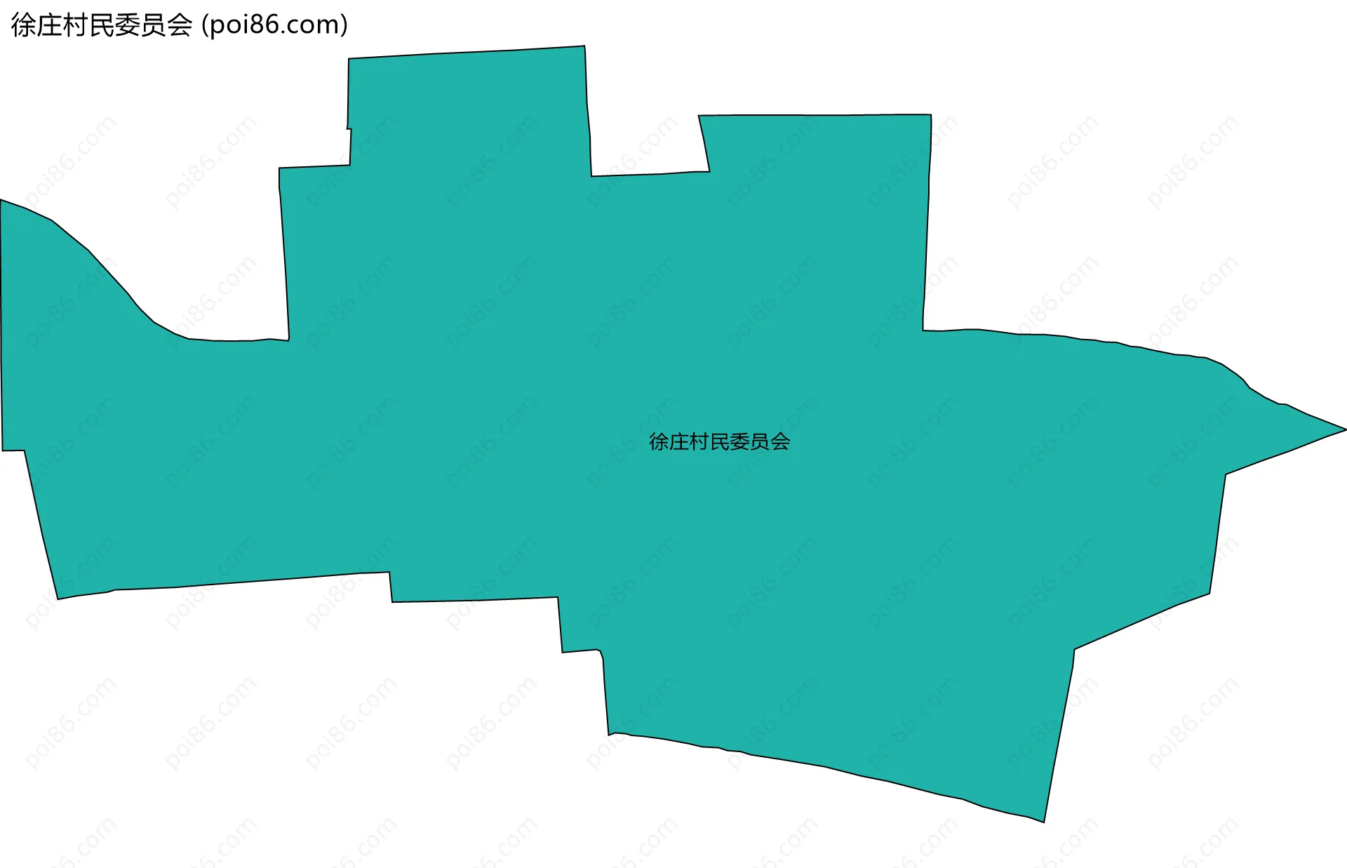 徐庄村民委员会边界地图