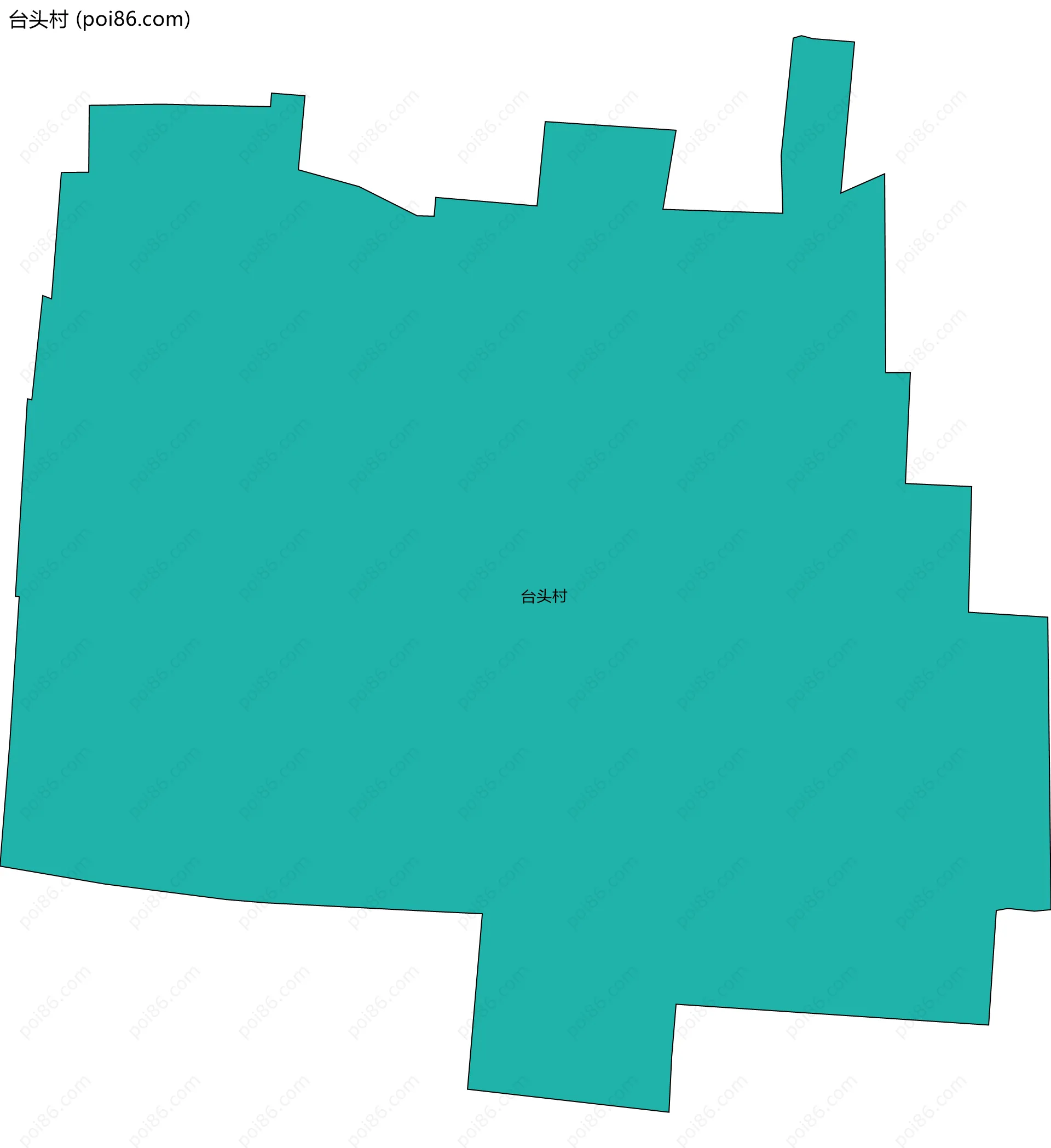 台头村边界地图