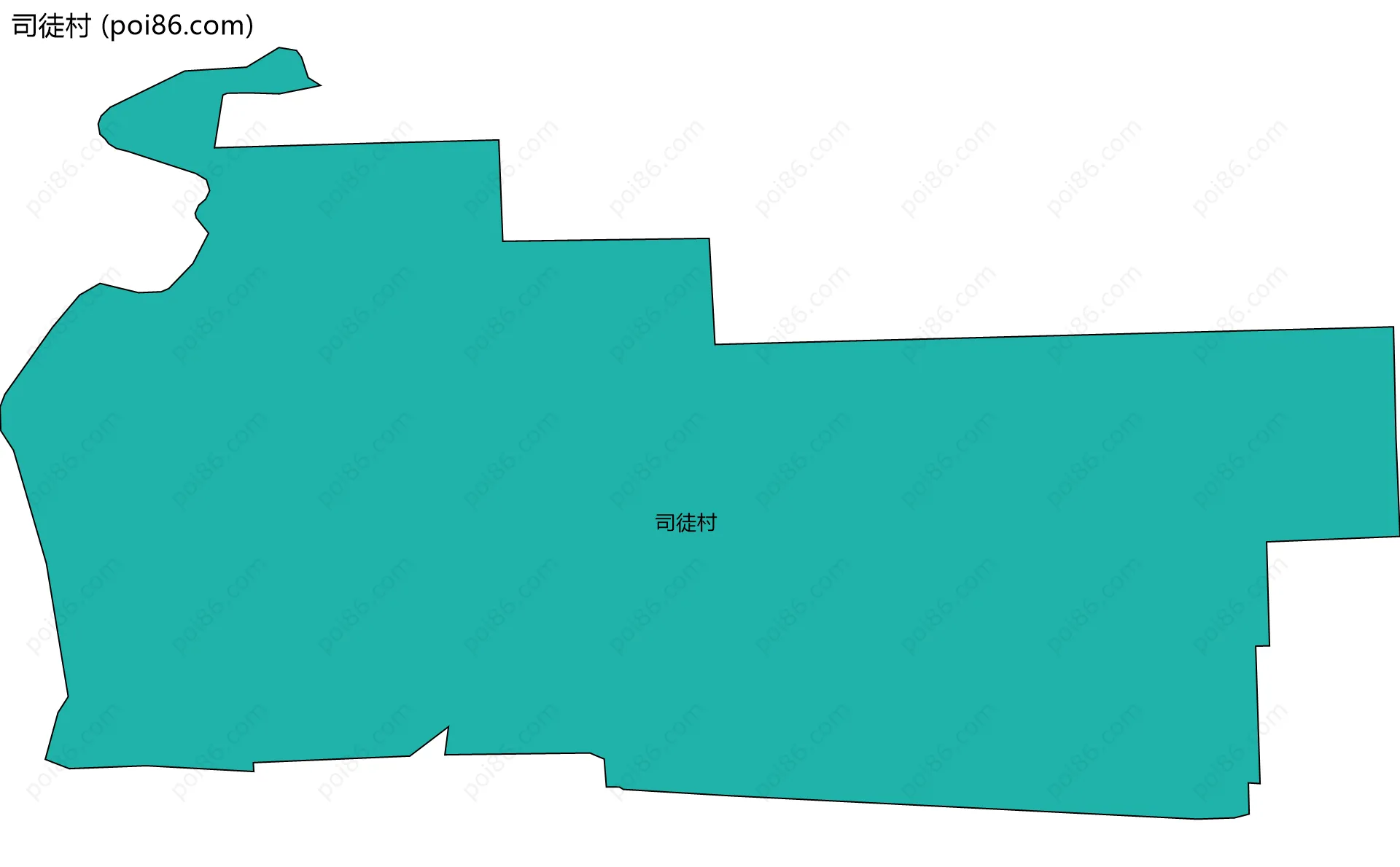 司徒村边界地图