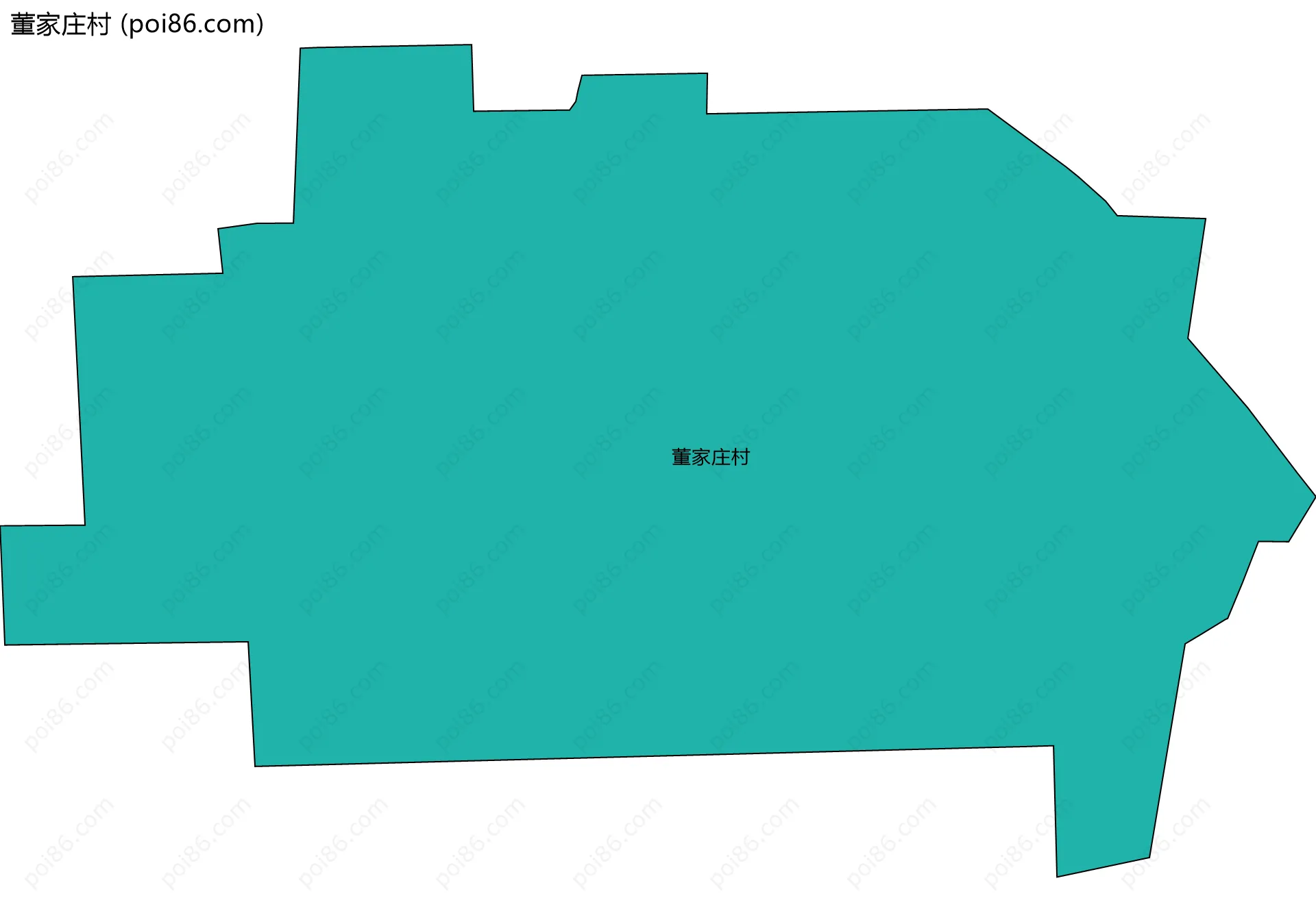 董家庄村边界地图