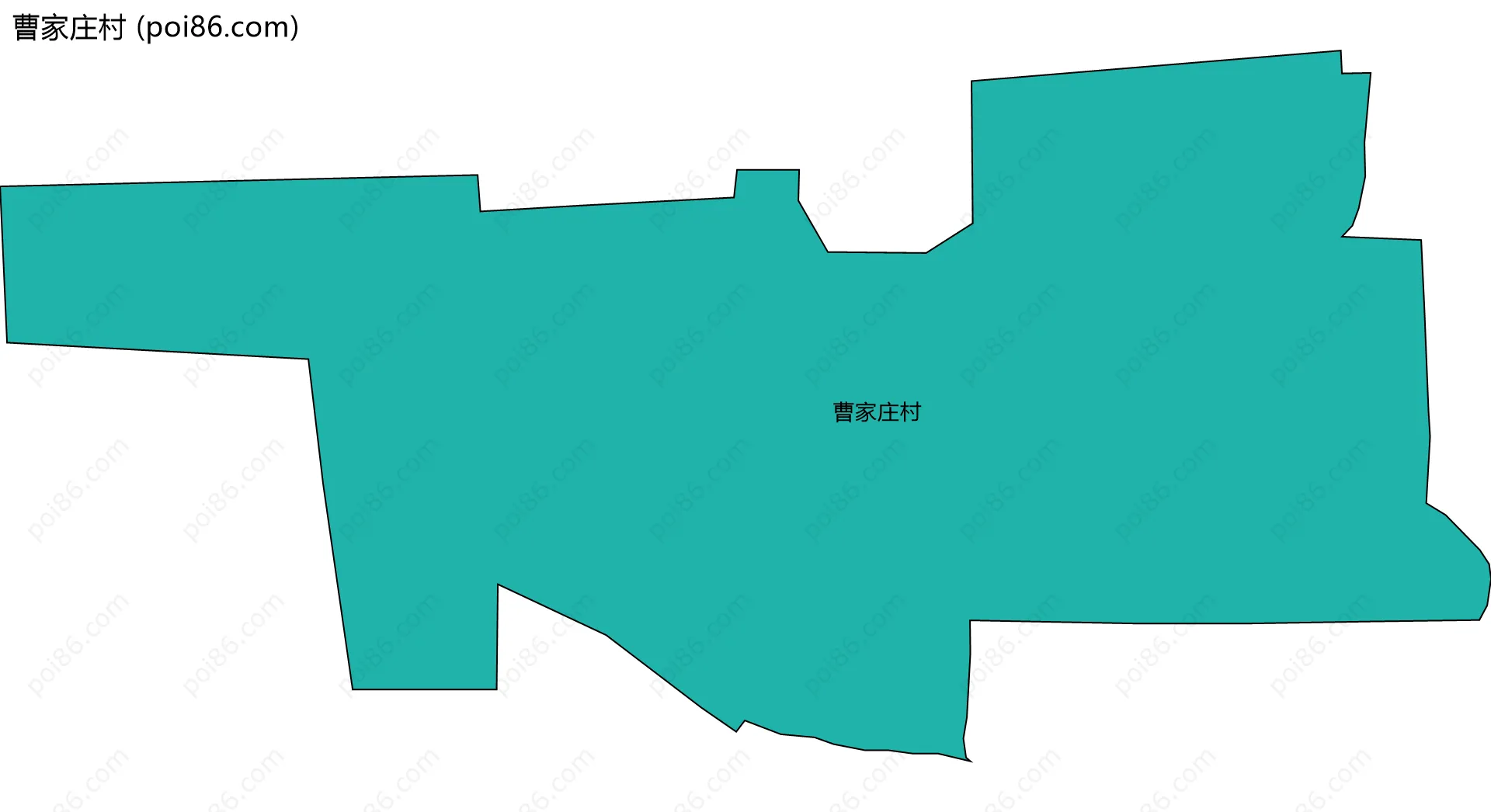 曹家庄村边界地图