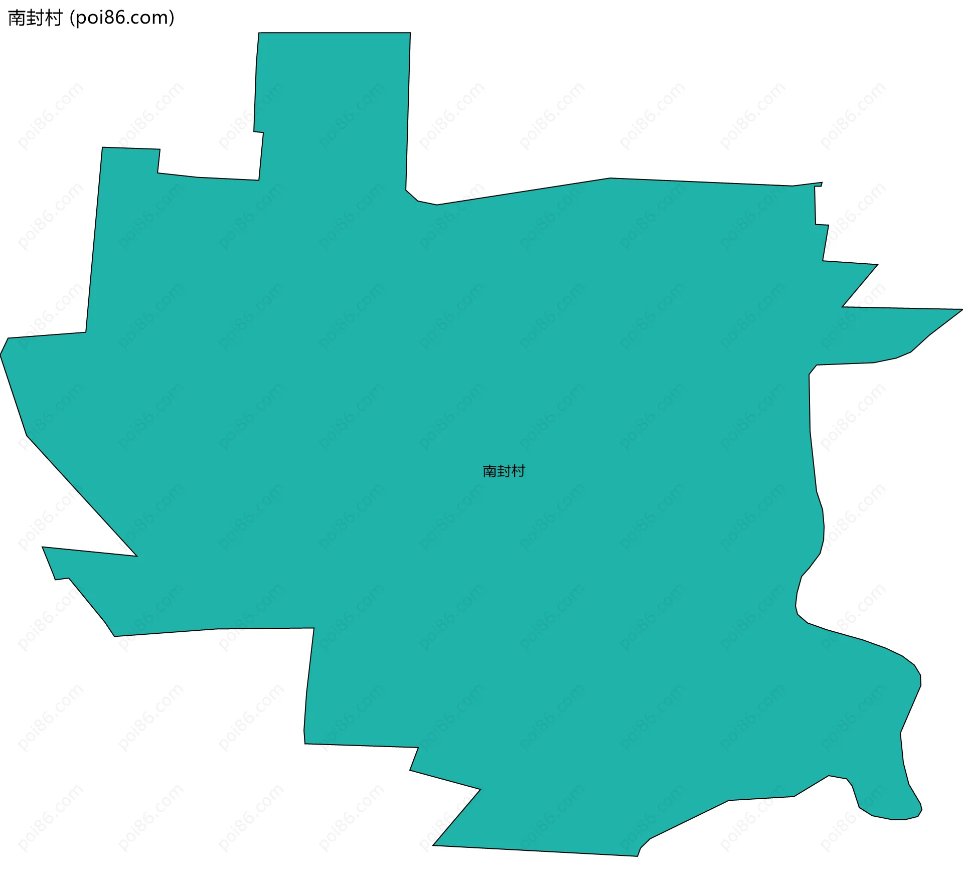 南封村边界地图