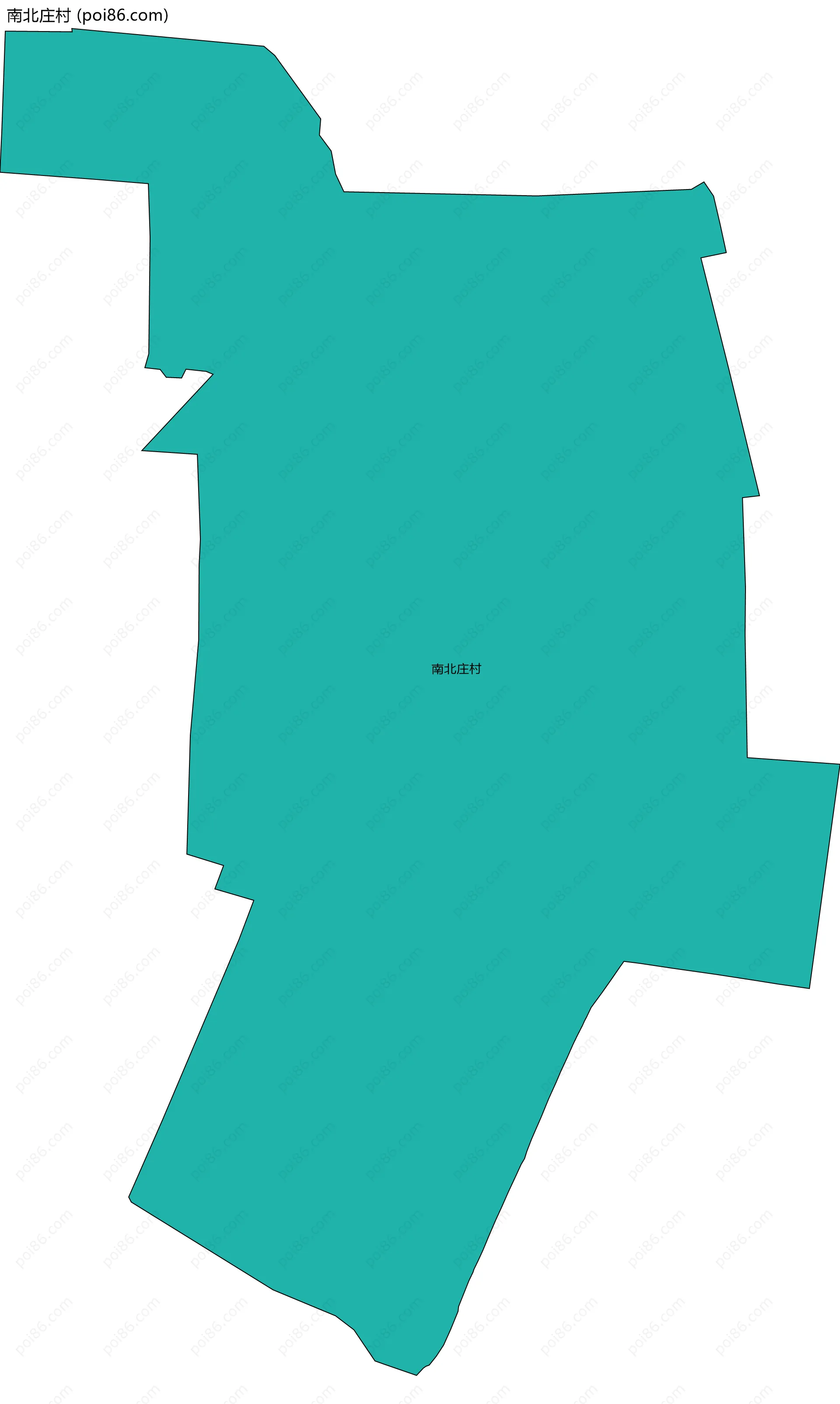 南北庄村边界地图