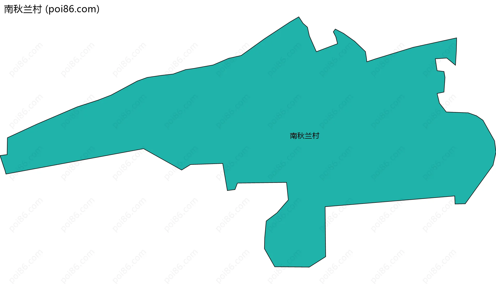 南秋兰村边界地图