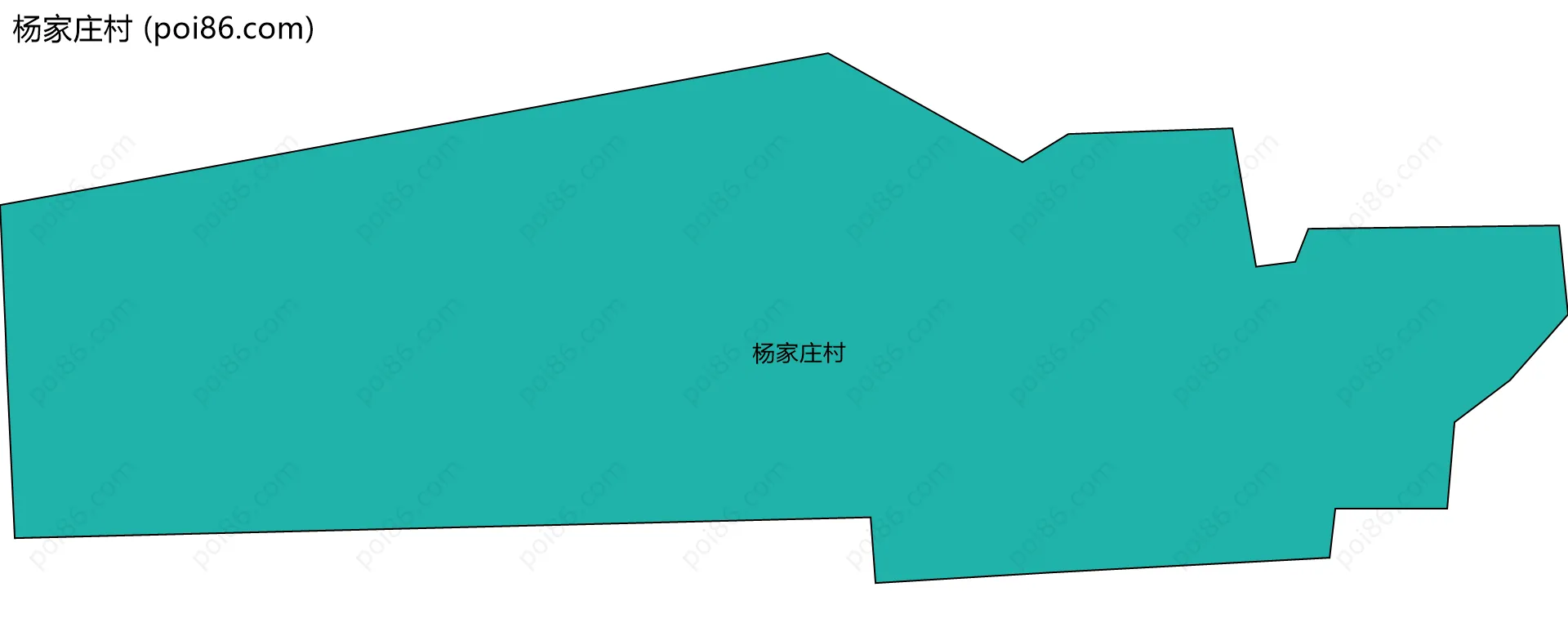 杨家庄村边界地图