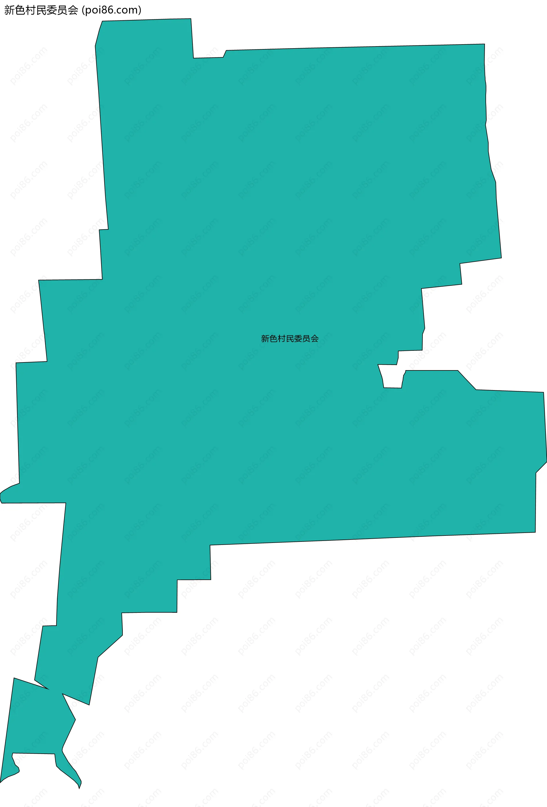 新色村民委员会边界地图