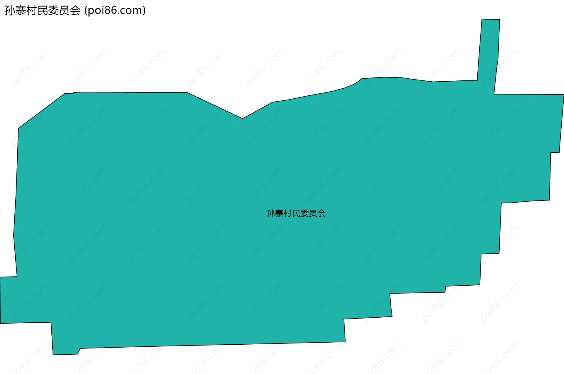 孙寨村民委员会边界地图