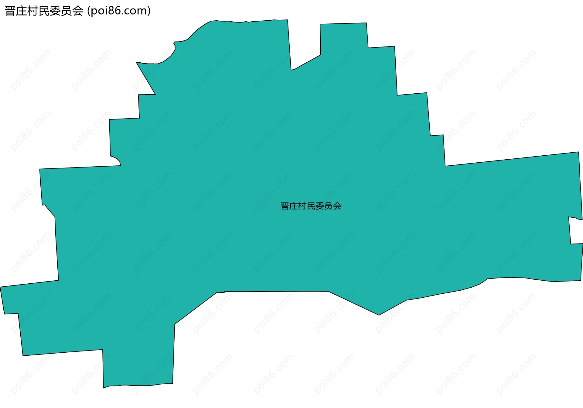 晋庄村民委员会边界地图