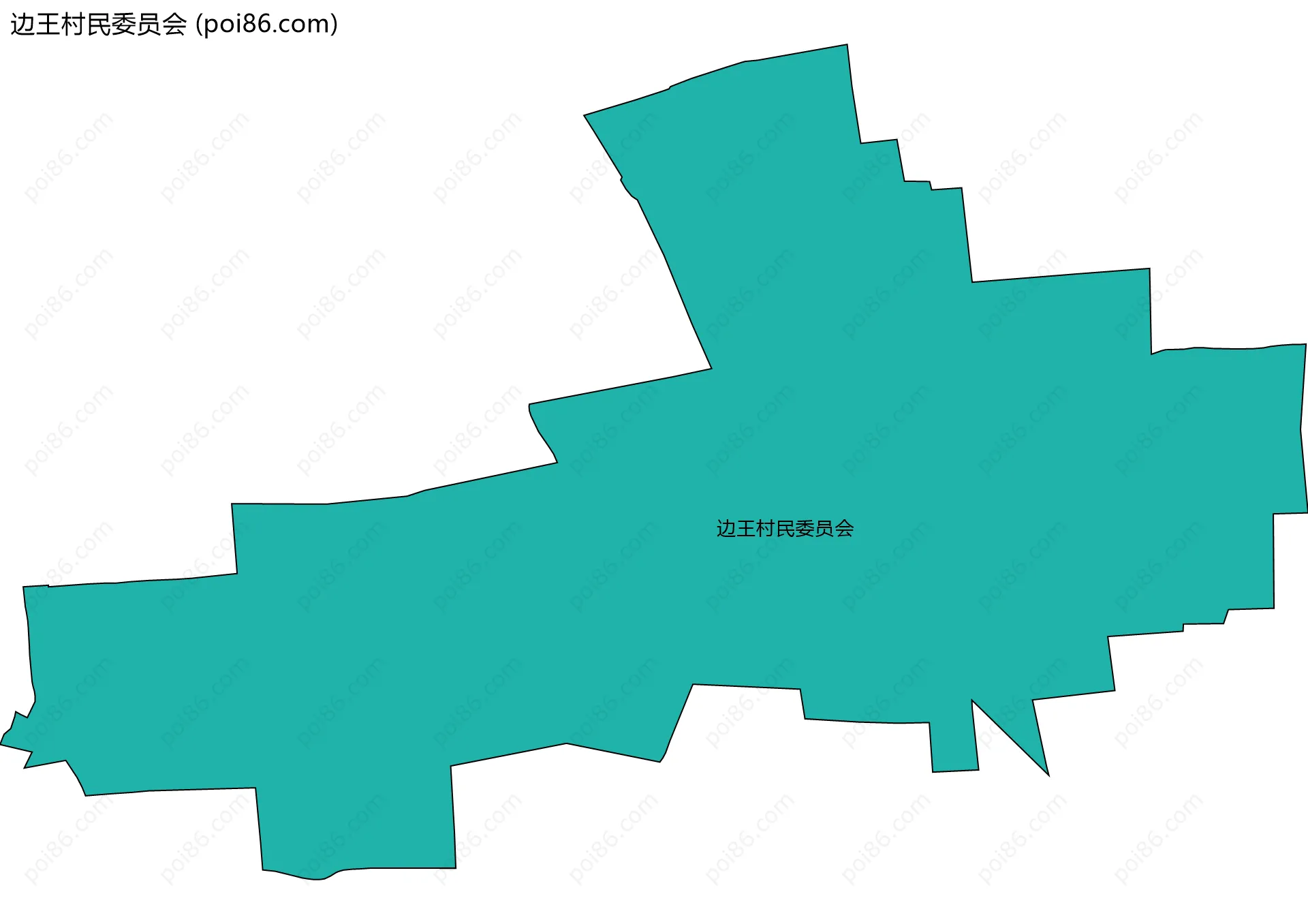 边王村民委员会边界地图