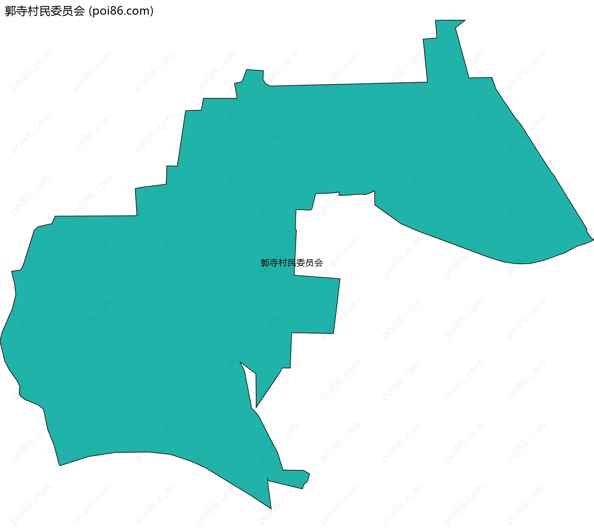 郭寺村民委员会边界地图