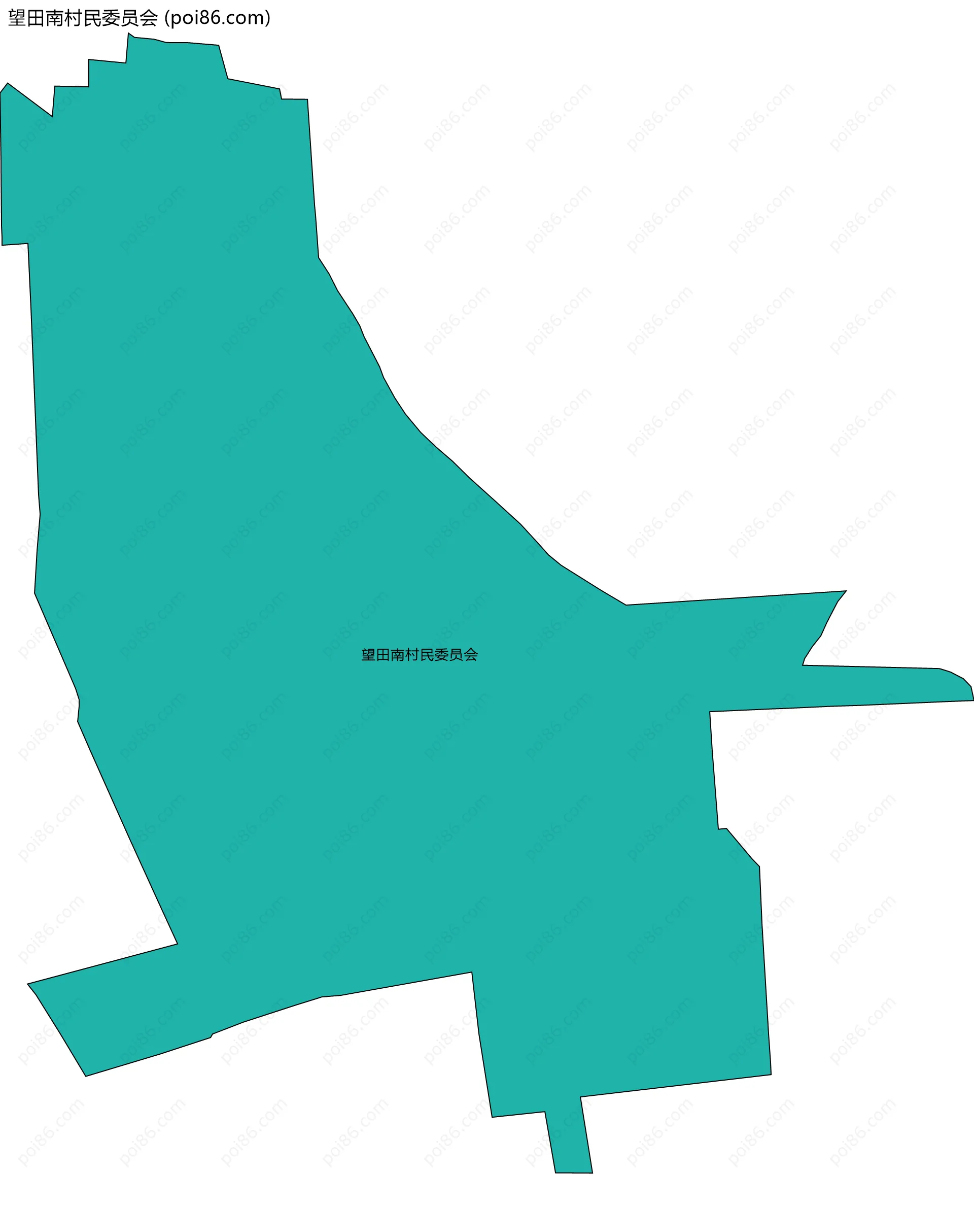 望田南村民委员会边界地图