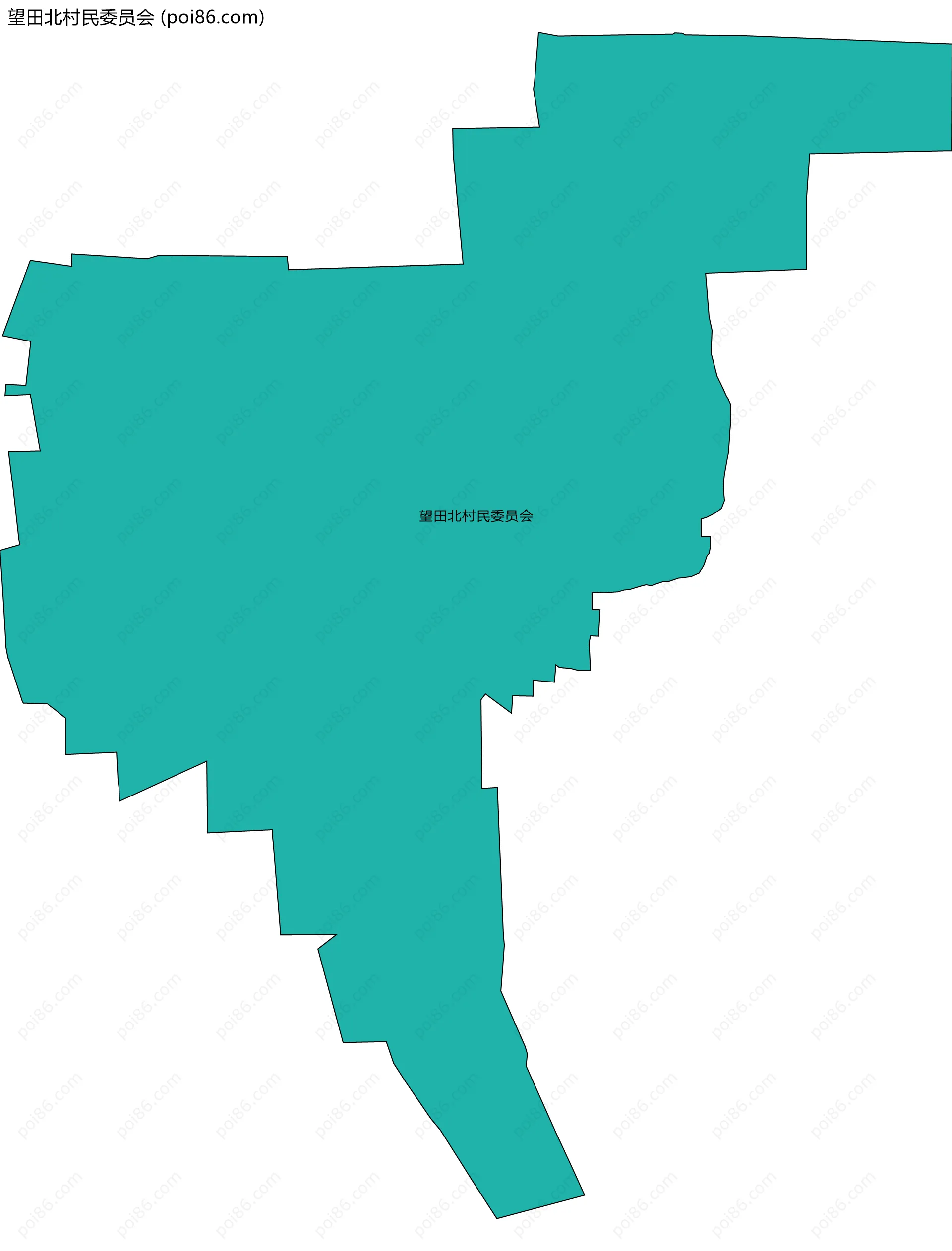 望田北村民委员会边界地图