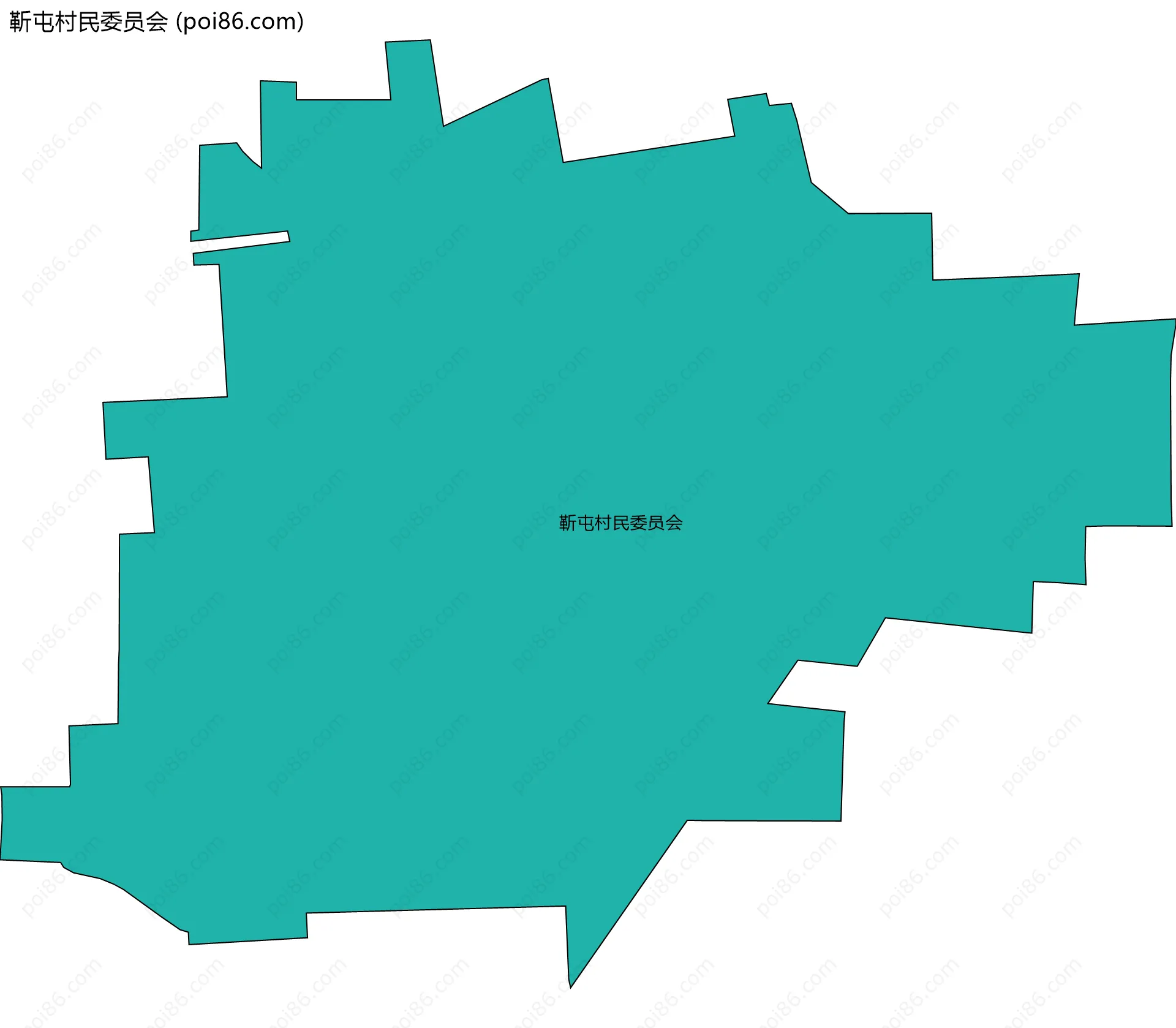 靳屯村民委员会边界地图