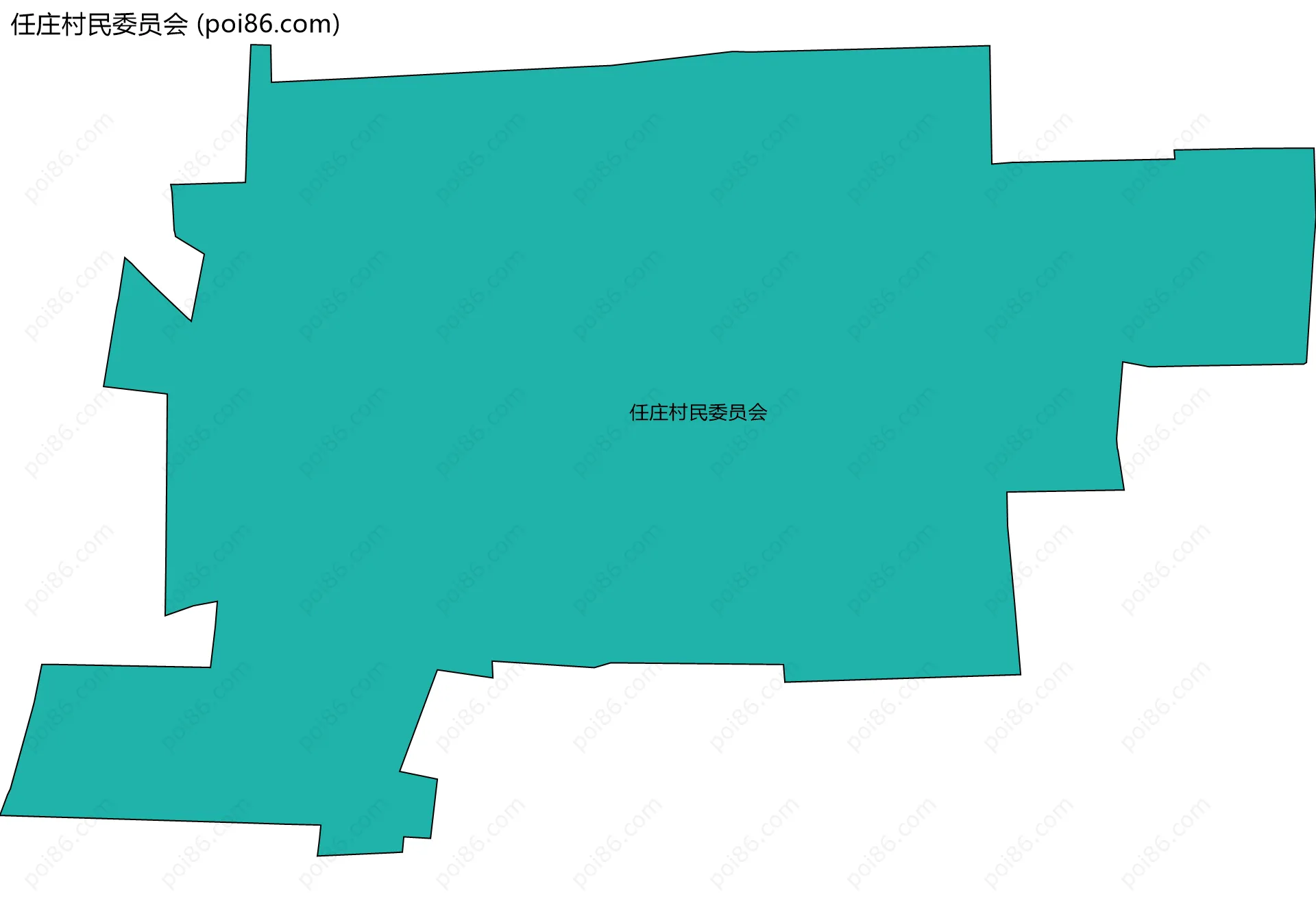 任庄村民委员会边界地图