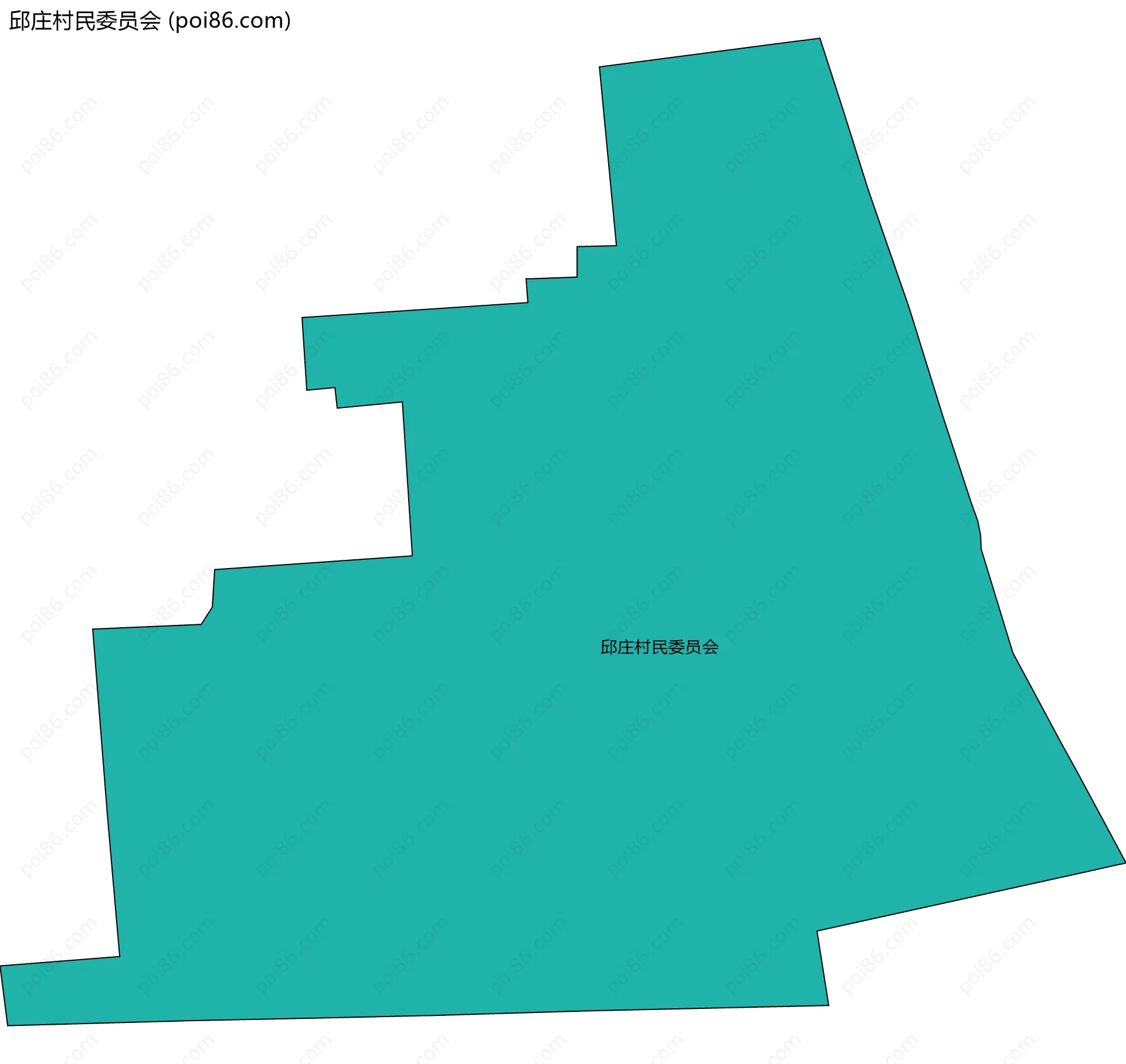 邱庄村民委员会边界地图