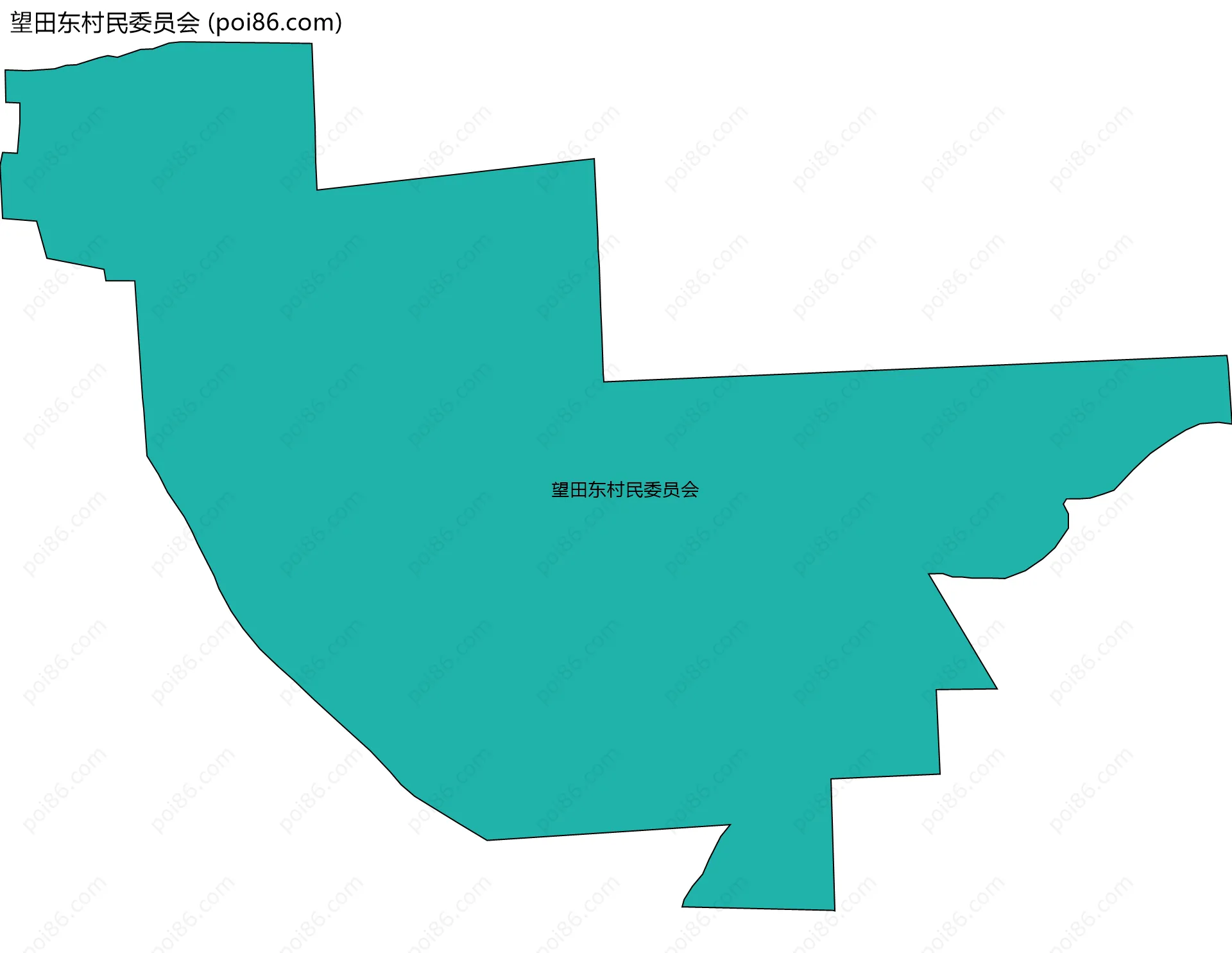 望田东村民委员会边界地图