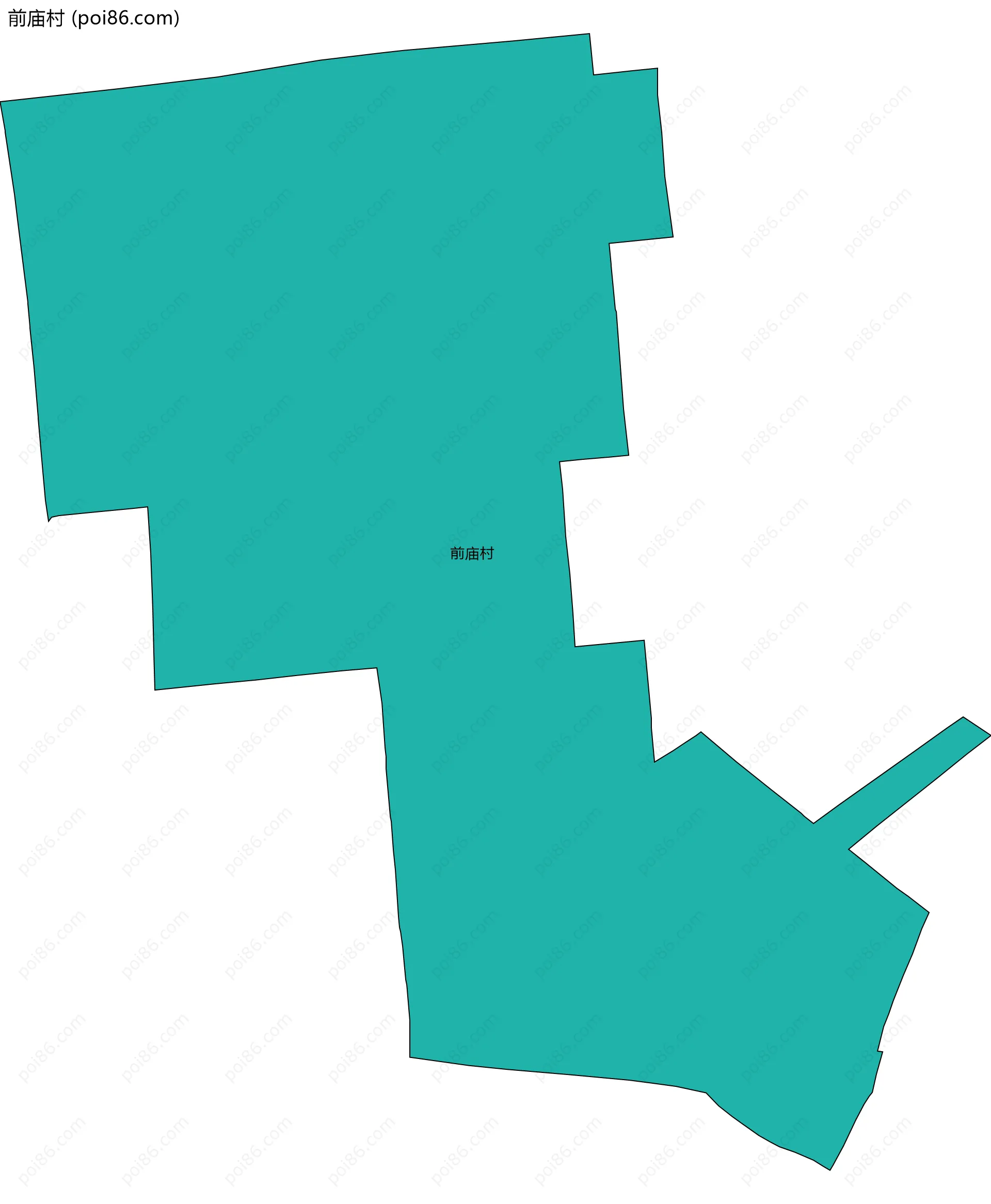 前庙村边界地图