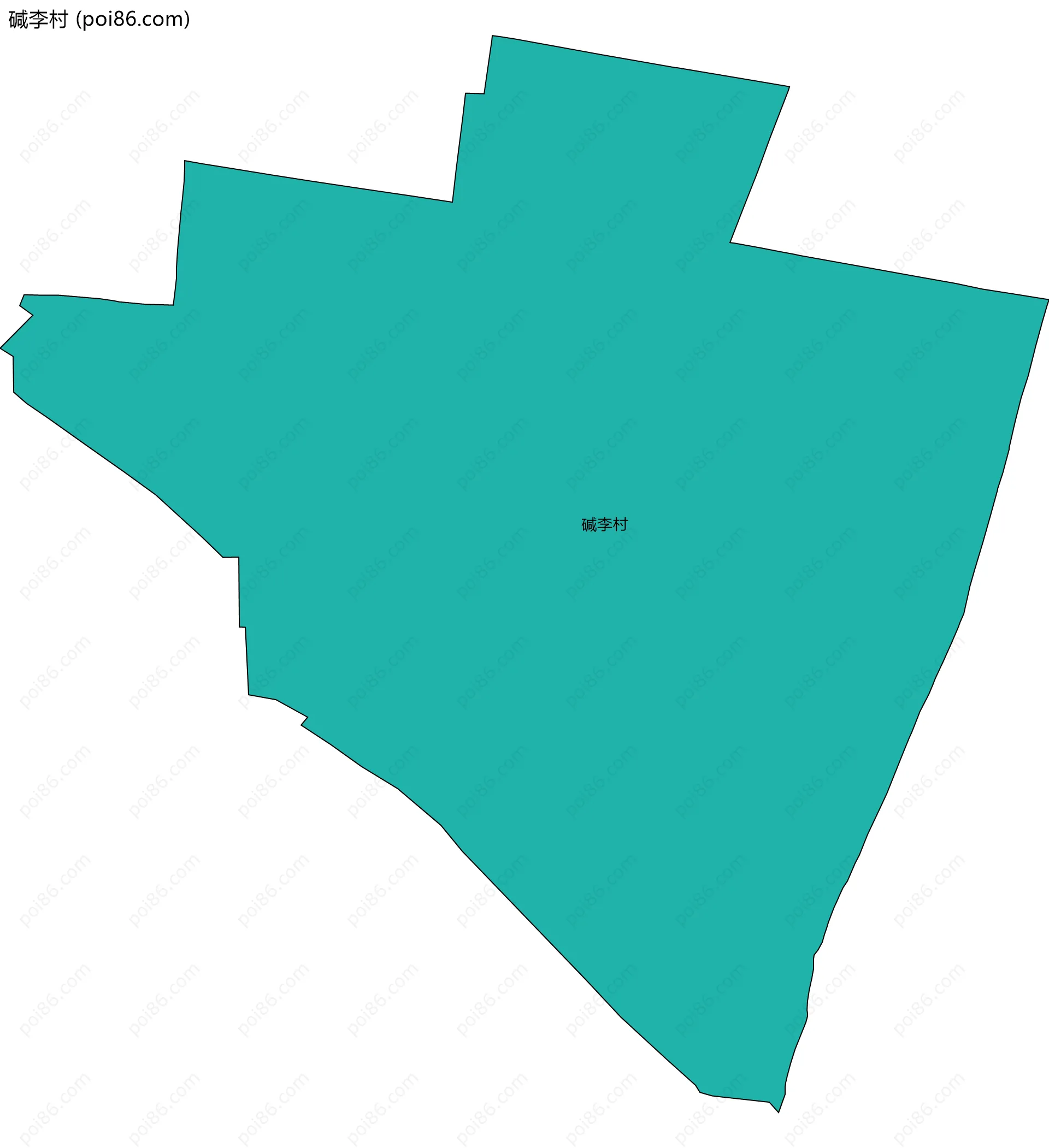 碱李村边界地图