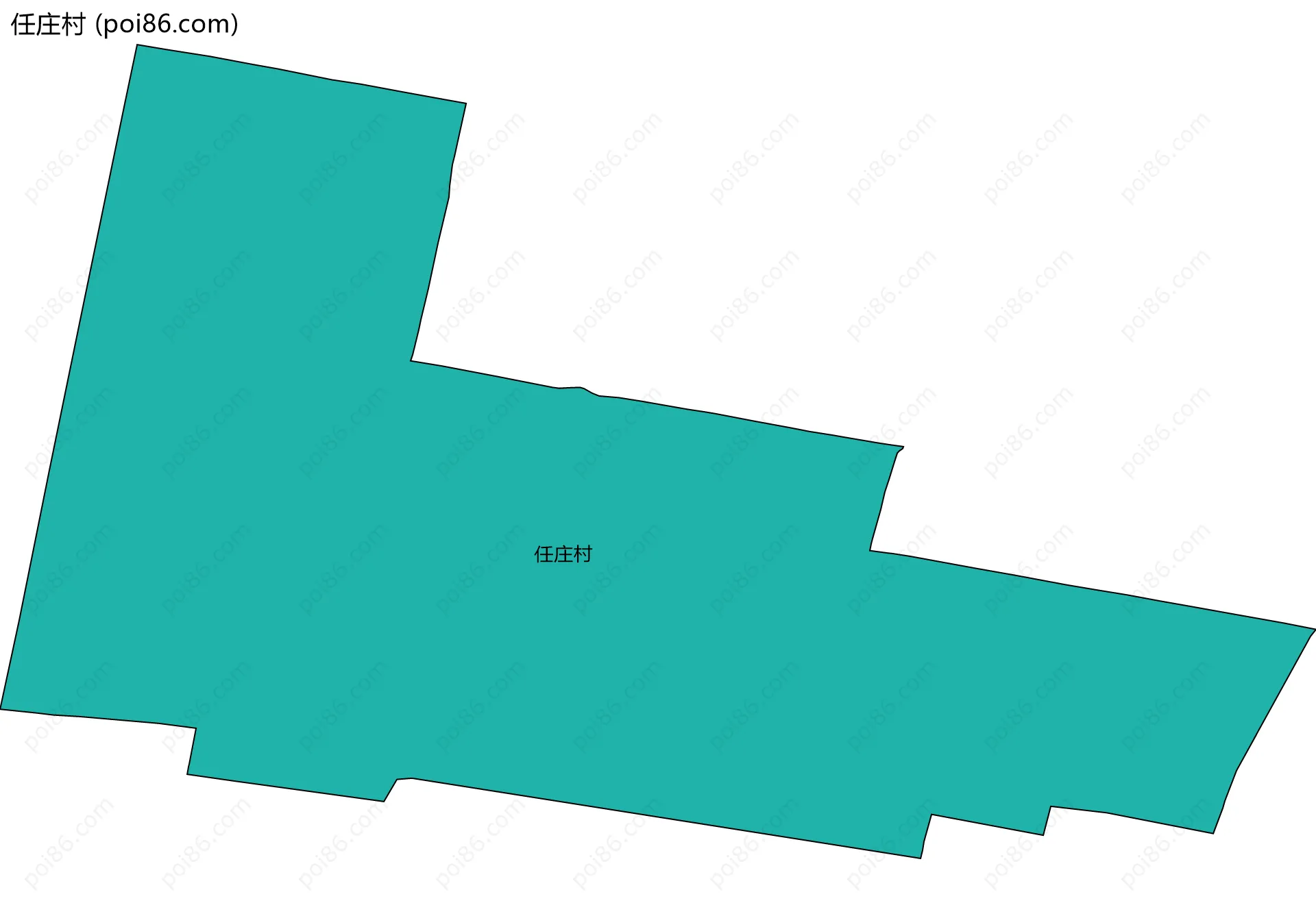 任庄村边界地图