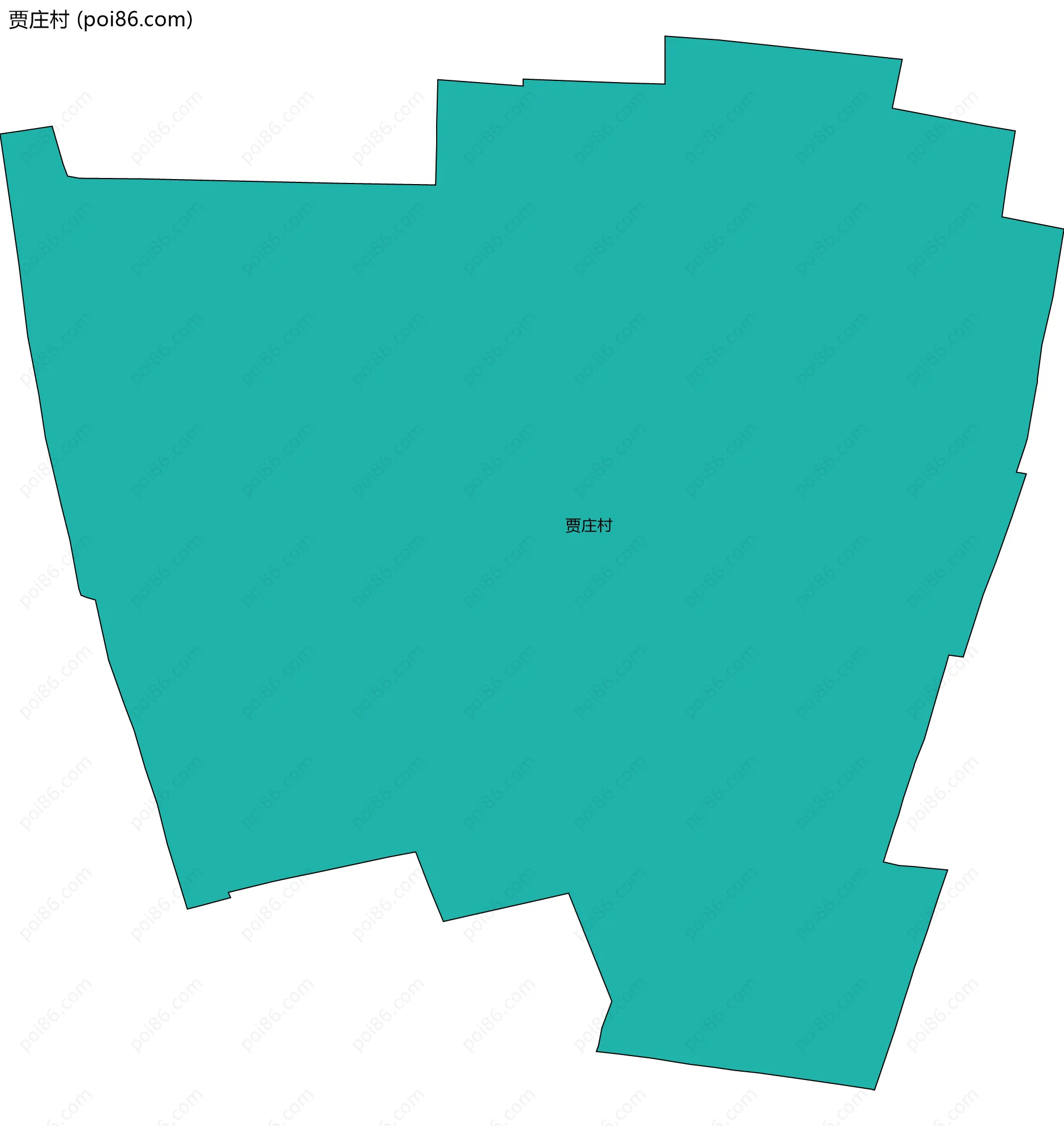 贾庄村边界地图