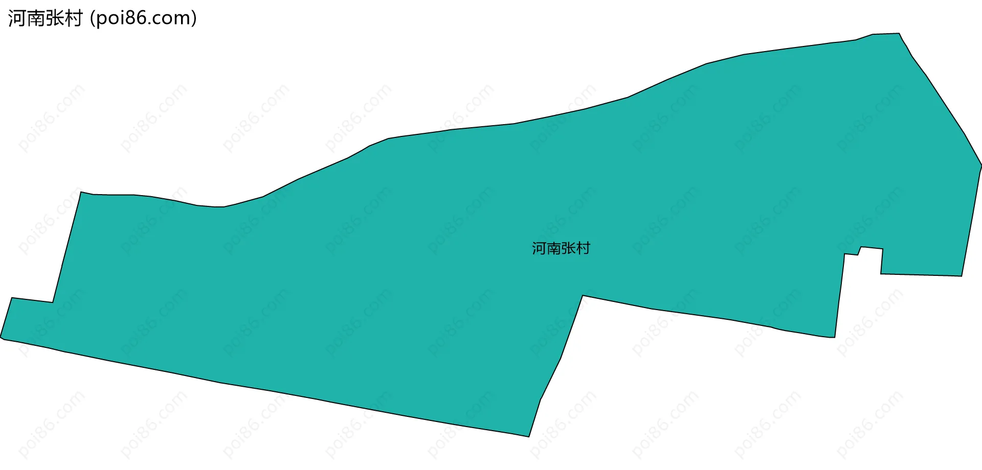 河南张村边界地图