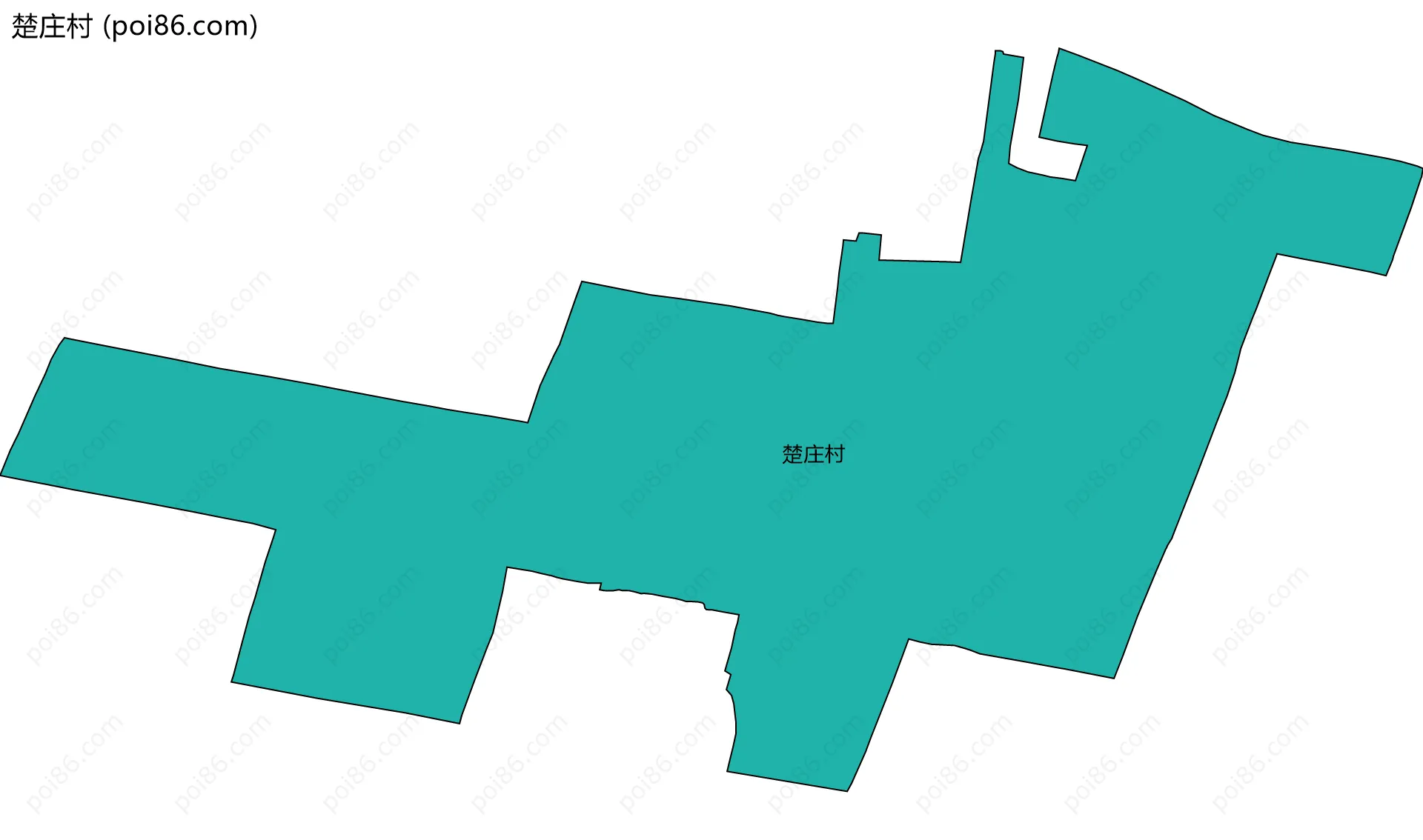 楚庄村边界地图