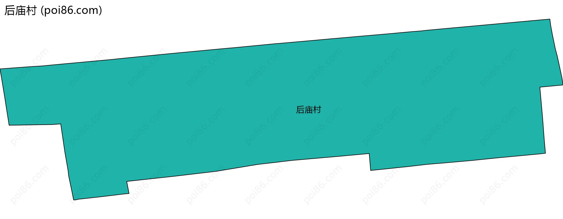 后庙村边界地图
