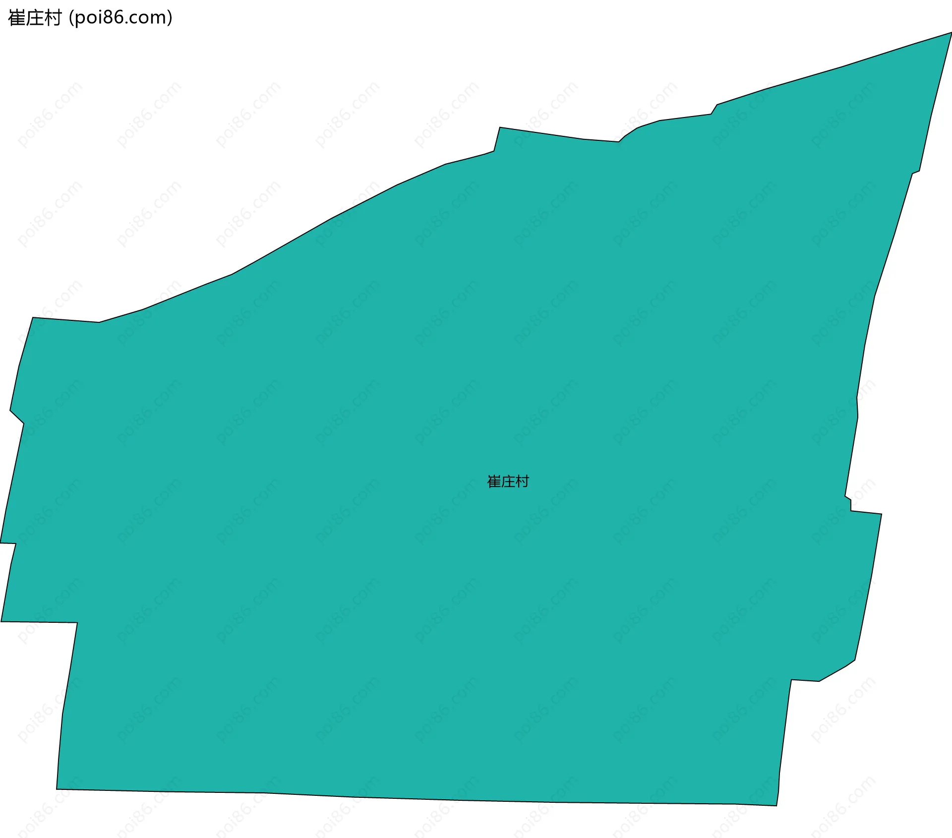 崔庄村边界地图