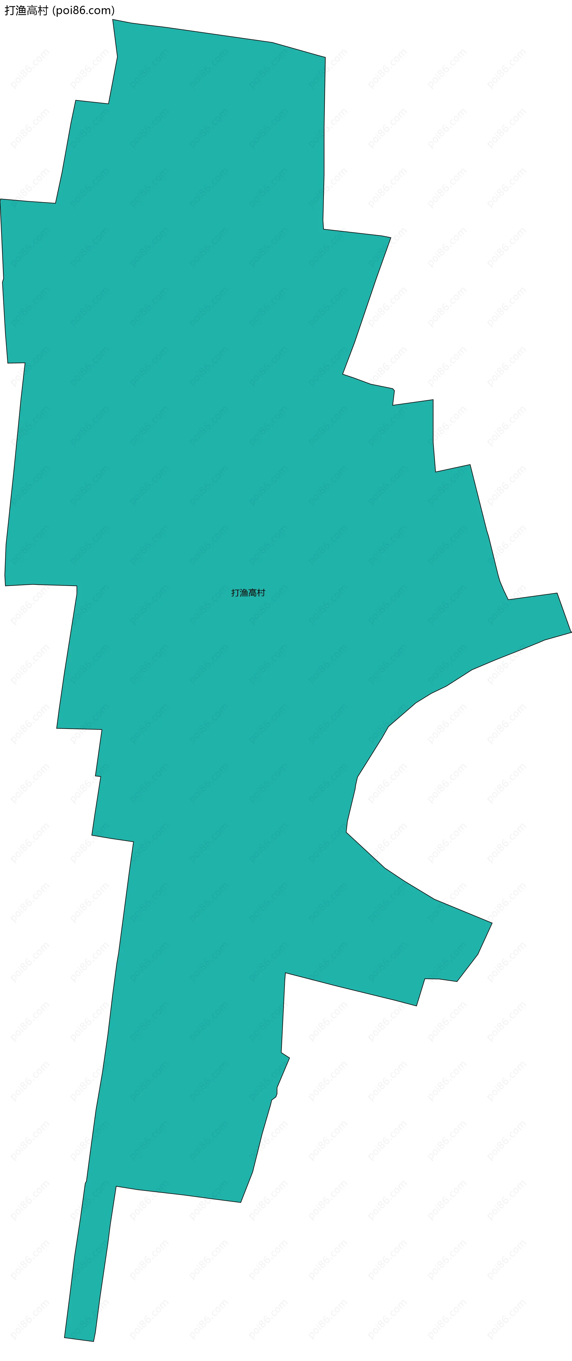打渔高村边界地图
