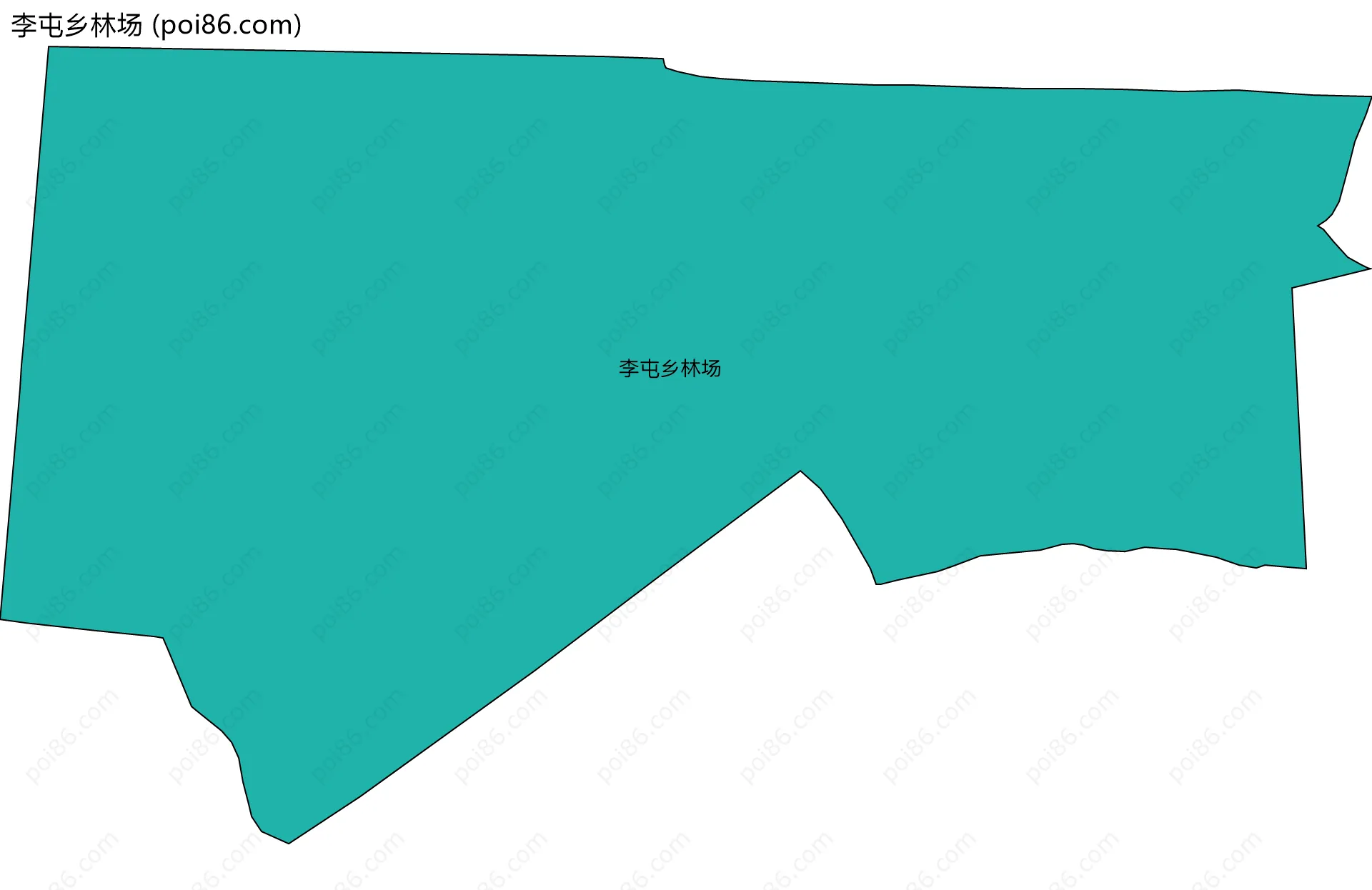 李屯乡林场边界地图