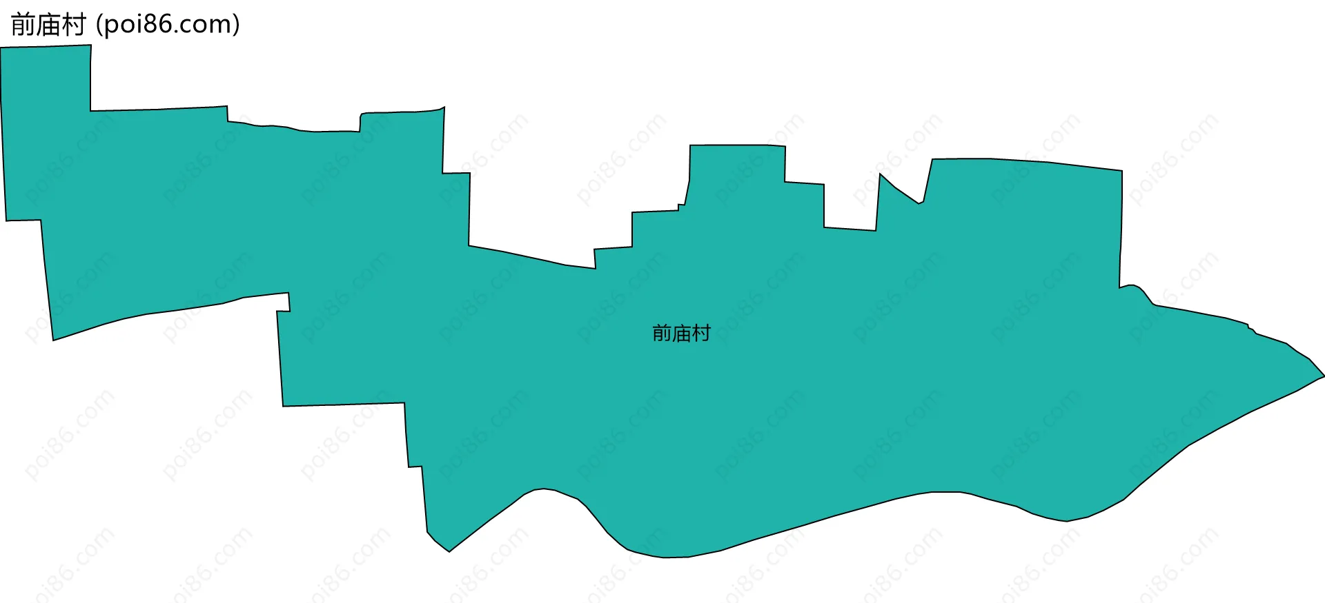 前庙村边界地图