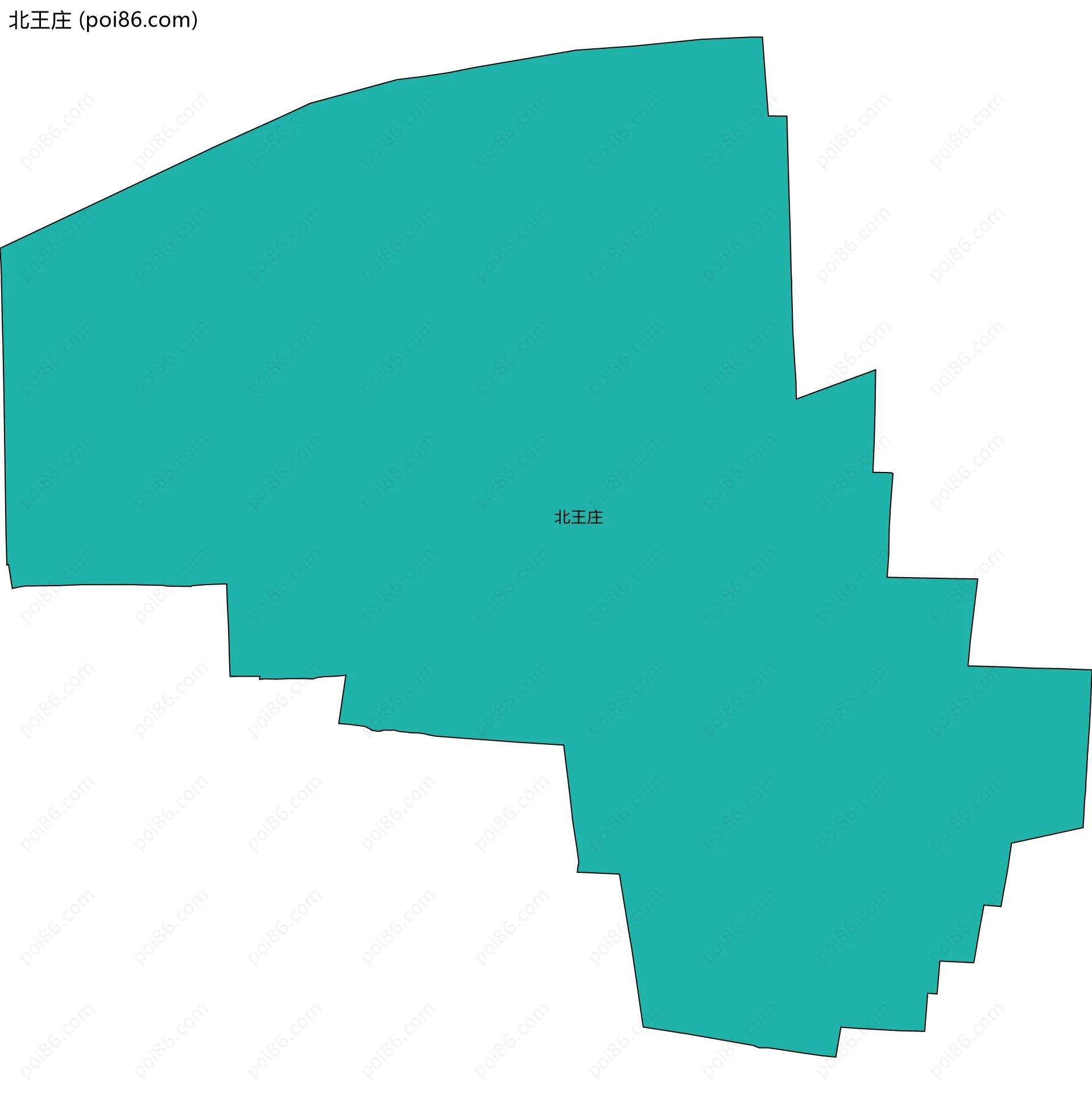 北王庄边界地图