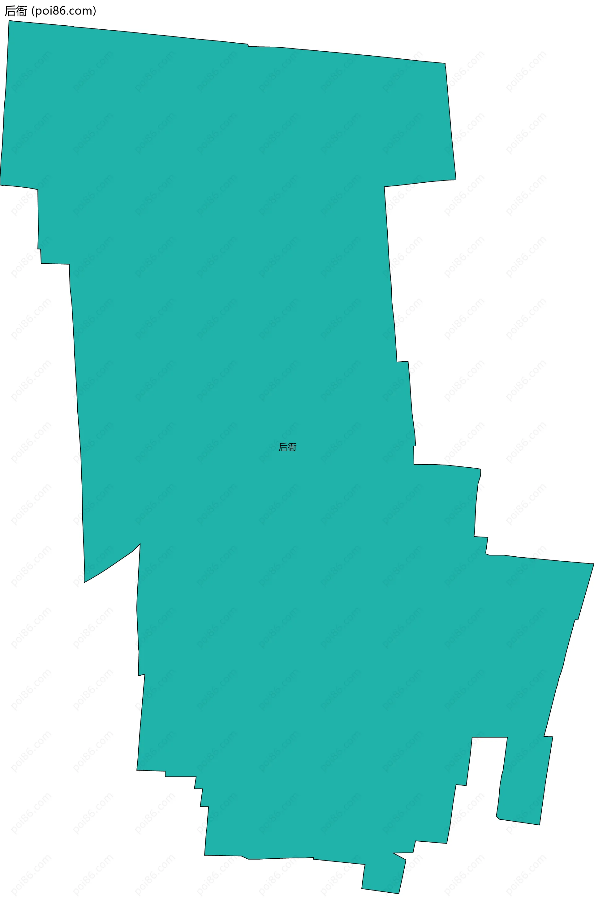后衙边界地图