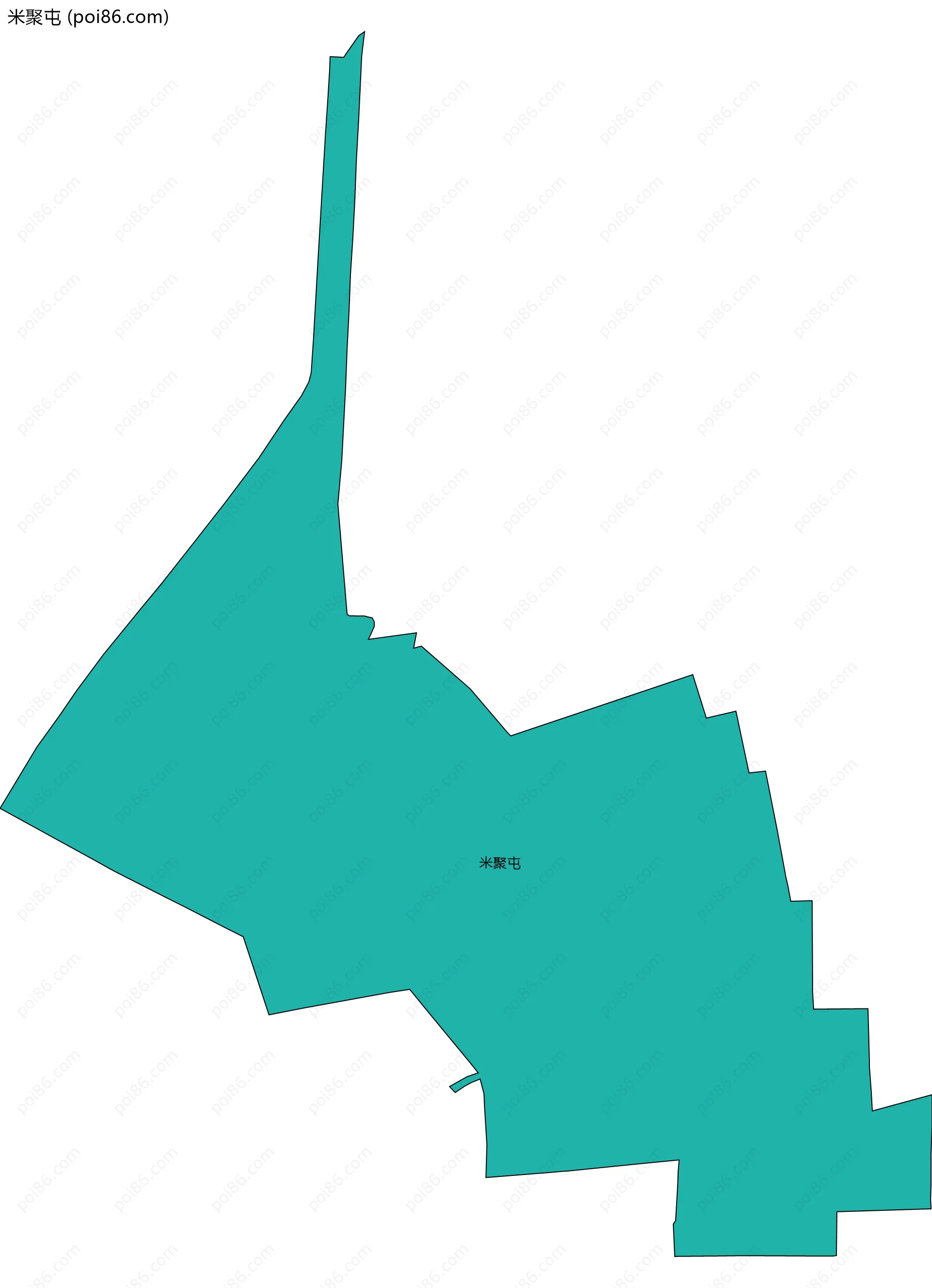 米聚屯边界地图